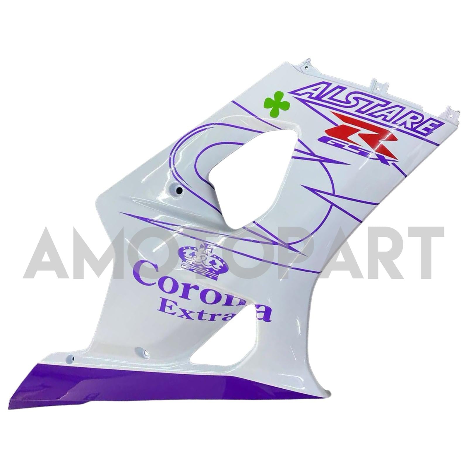 Amotopart 2003-2004 K3 Suzuki GSXR1000 White&Purple Fairing Kit