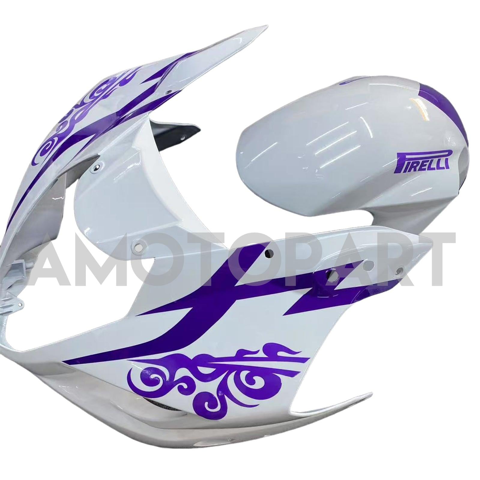Amotopart 2003-2004 K3 Suzuki GSXR1000 White&Purple Fairing Kit
