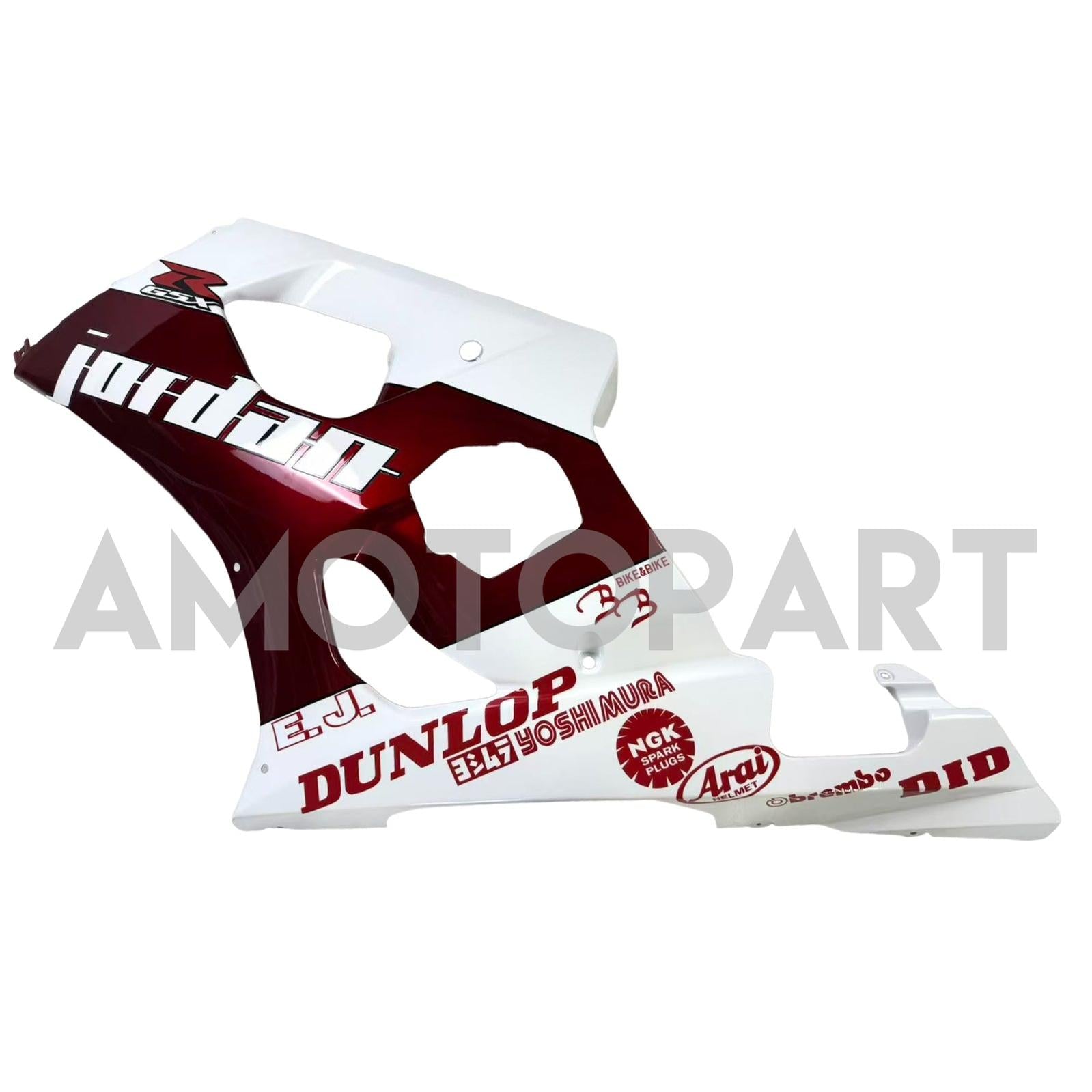 Amotopart 2003-2004 K3 GSXR1000 Suzuki Gloss Red&White Fairing Kit
