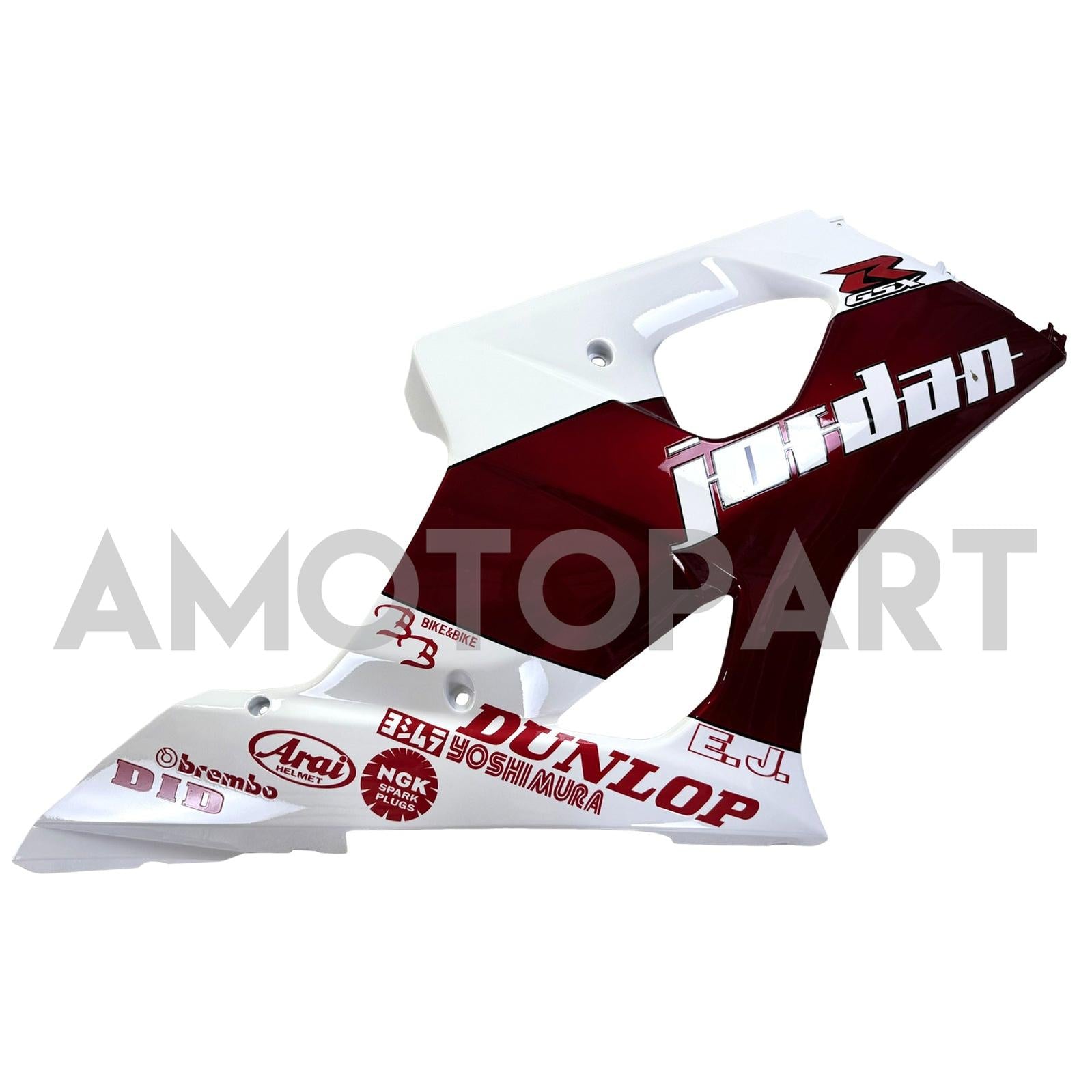 Amotopart 2003-2004 K3 GSXR1000 Suzuki Gloss Red&White Fairing Kit