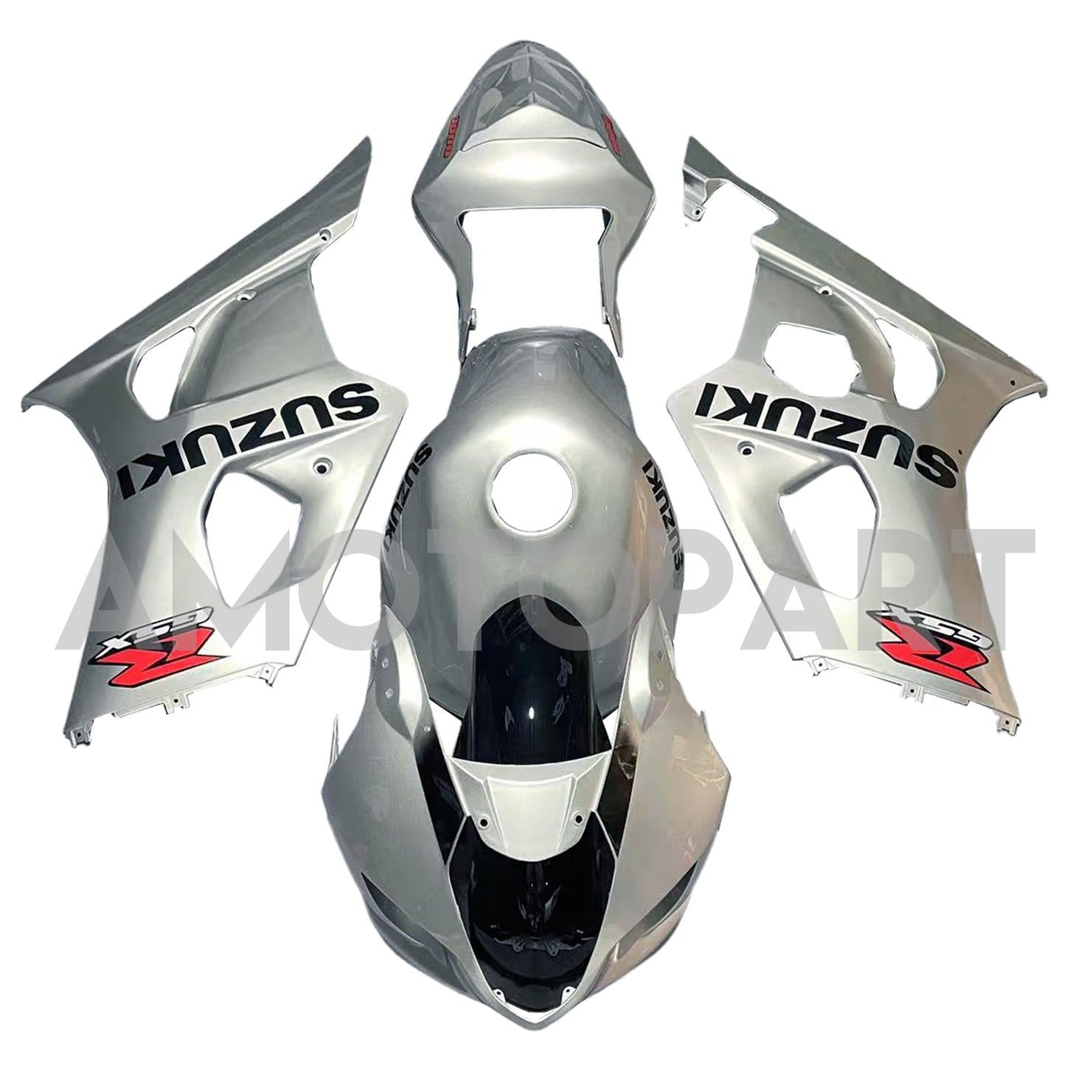 Amotopart 2003-2004 K3 Kit de carénage GSXR1000 Suzuki Grey