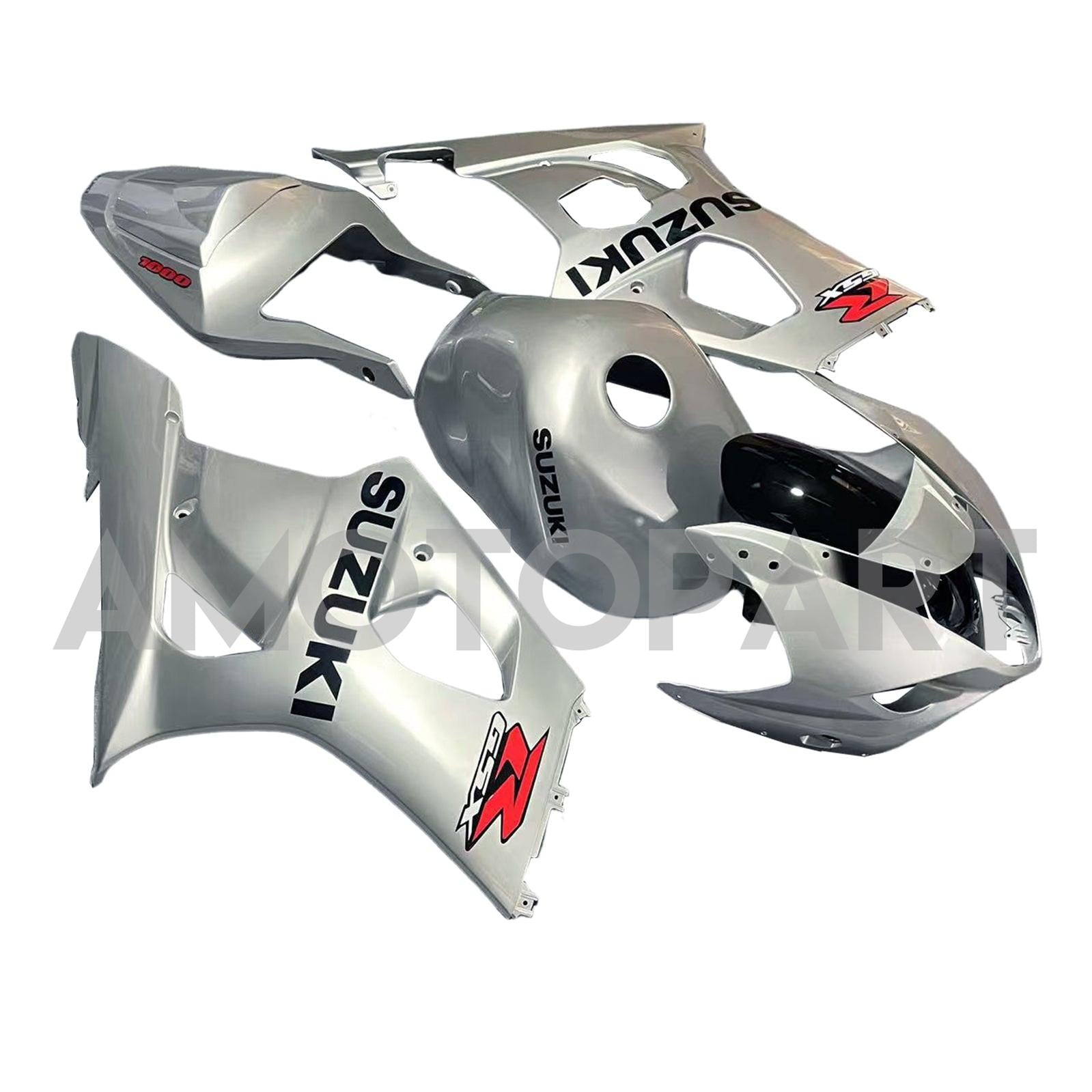 Amotopart 2003-2004 K3 Kit de carénage GSXR1000 Suzuki Grey