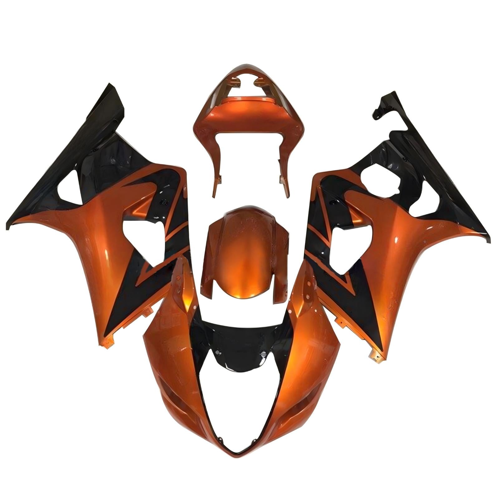 Amotopart 2003-2004 K3 GSXR1000 Suzuki Gloss Orange&Black Fairing Kit