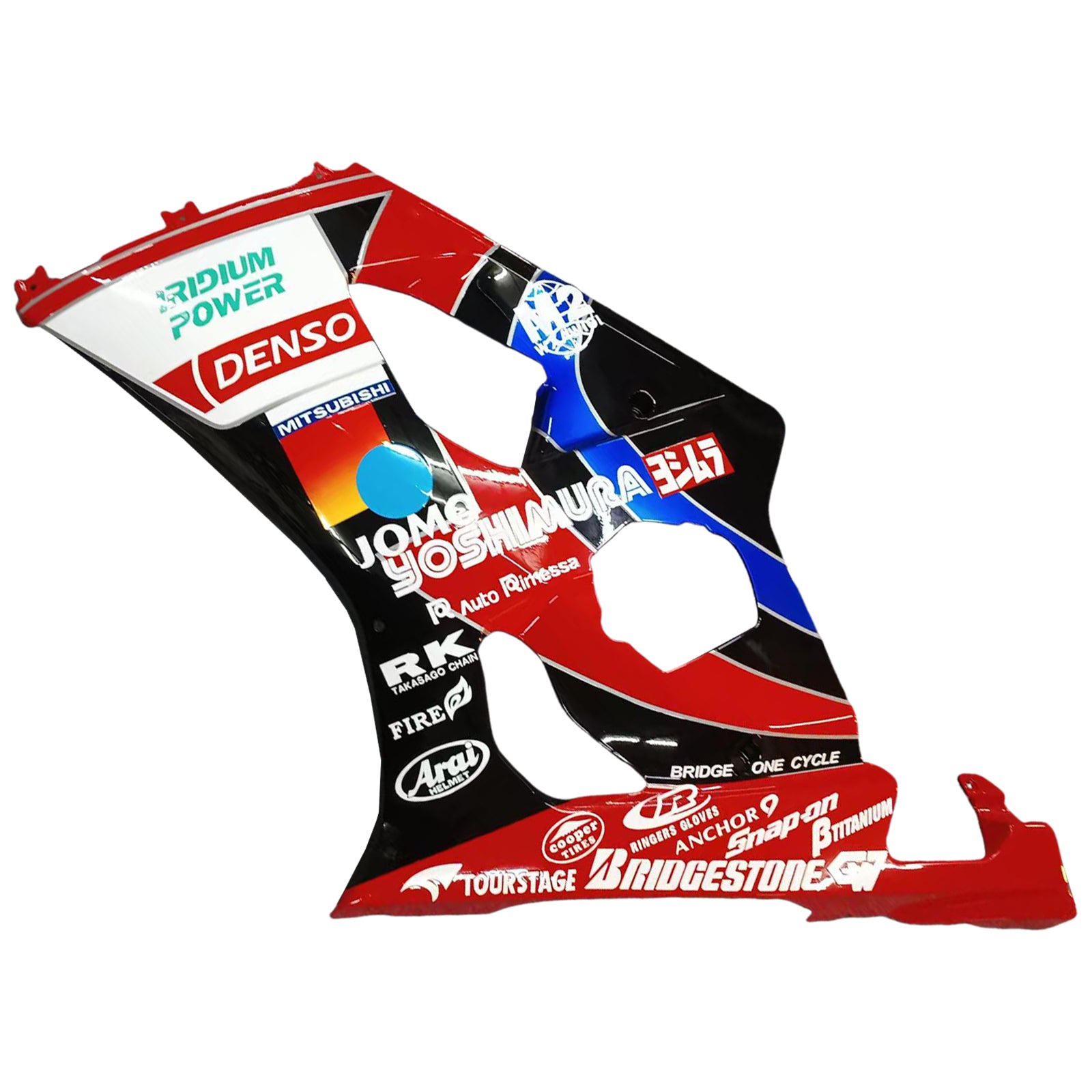 Amotopart 2003-2004 K3 GSXR1000 Suzuki Red & Black z zestawem do owiewki logo