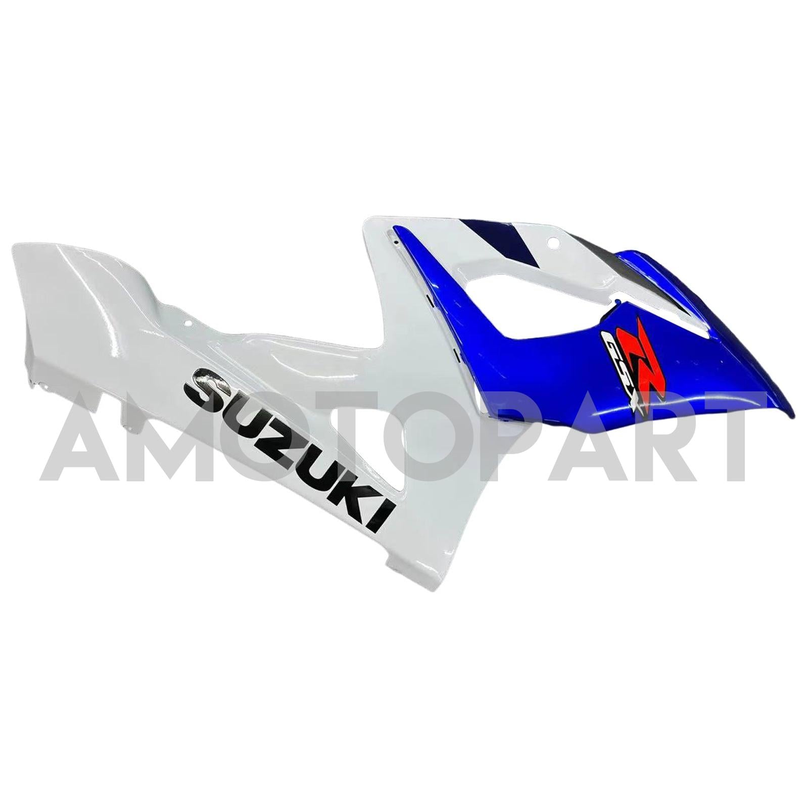 Amotopart 2005-2006 Suzuki GSXR1000 Kit de carenado blanco y azul