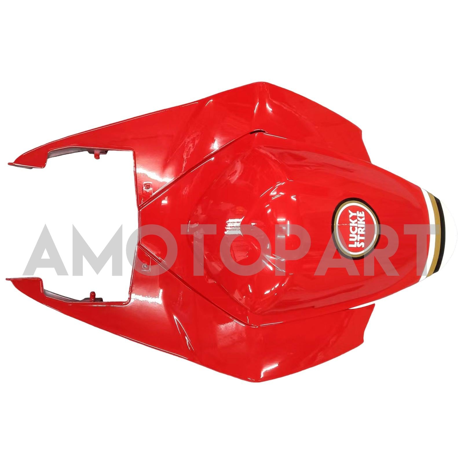 Amotopart Suzuki GSXR1000 K5 Blanc 2005-2006&Kit de carénage rouge Lucky Strike