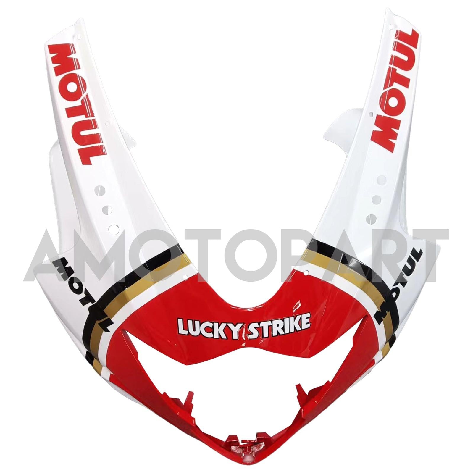 Amotopart 2005-2006 Suzuki GSXR1000 K5 White & Red Lucky Strike Fairing Kit