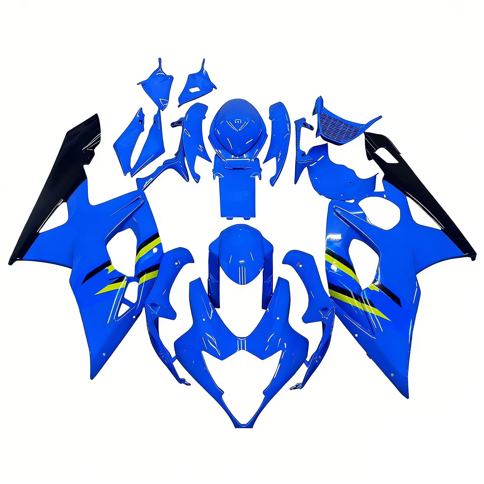 Amotopart 2005-2006 Suzuki GSXR1000 Blue Black Fairing Kit