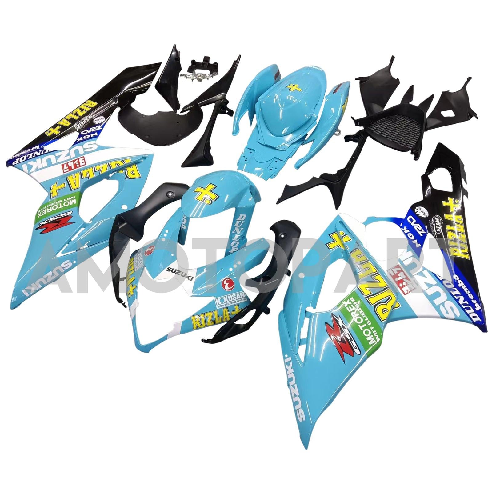 AMOTOPT 2005-2006 SUZUKI GSXR1000 FAINING BLUE BLUE LUZ KIT