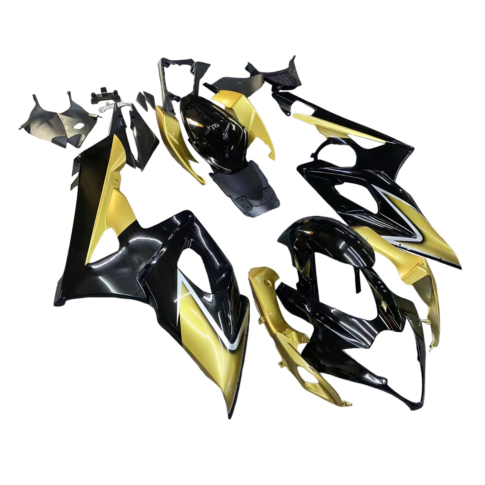 Amotopart 2005-2006 Suzuki GSXR1000 Fairing Black&Gold Kit