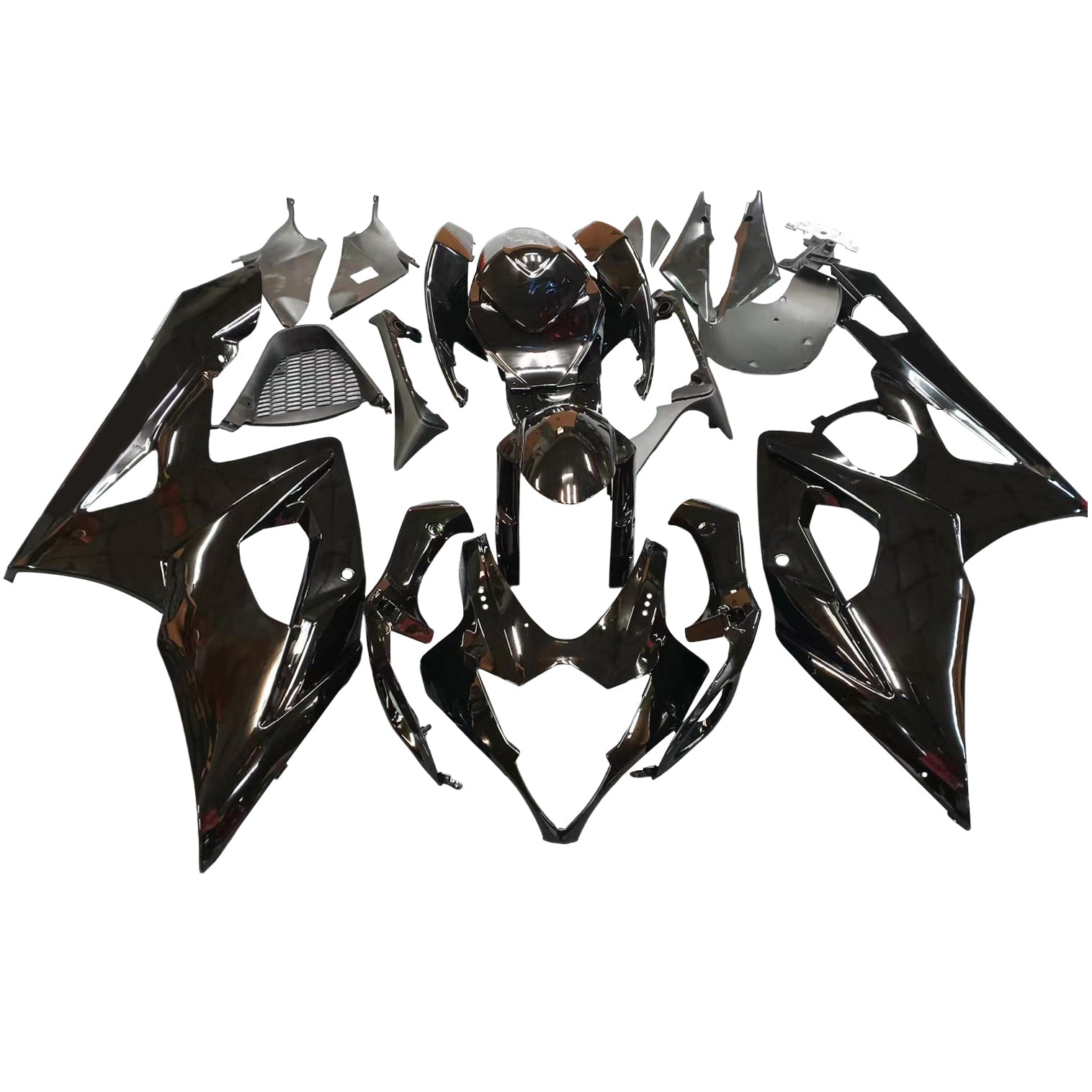 Amotopart 2005-2006 Suzuki GSXR1000 K5 Kit de carenado negro brillante