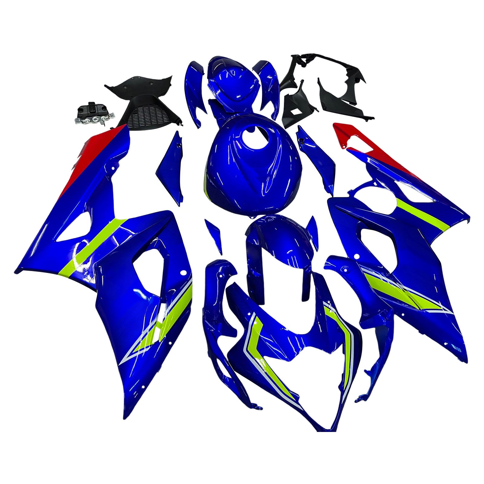 Amotopart 2005-2006 Suzuki GSXR1000 K5 Blau&Gelber Verkleidungssatz