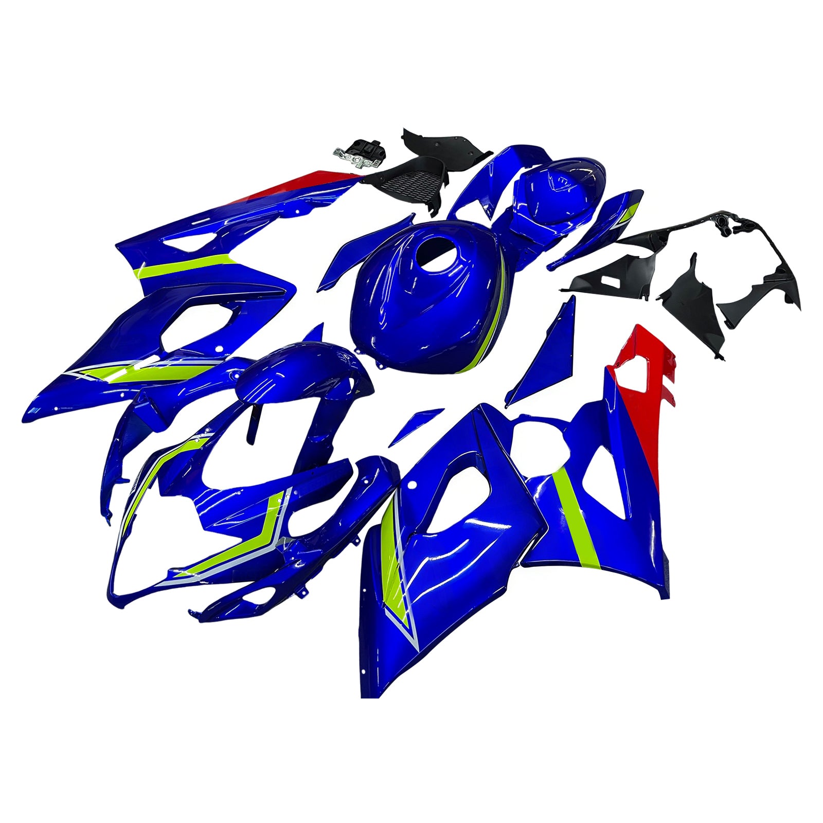 Amotopart 2005-2006 Suzuki GSXR1000 K5 Blau&Gelber Verkleidungssatz