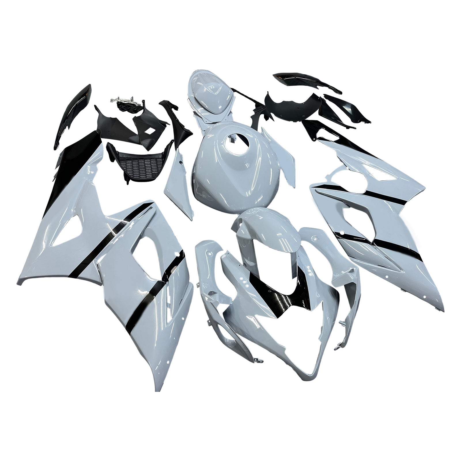 Amotopart 2005-2006 Suzuki GSXR1000 K5 Black&Grey Style3 Fairing Kit