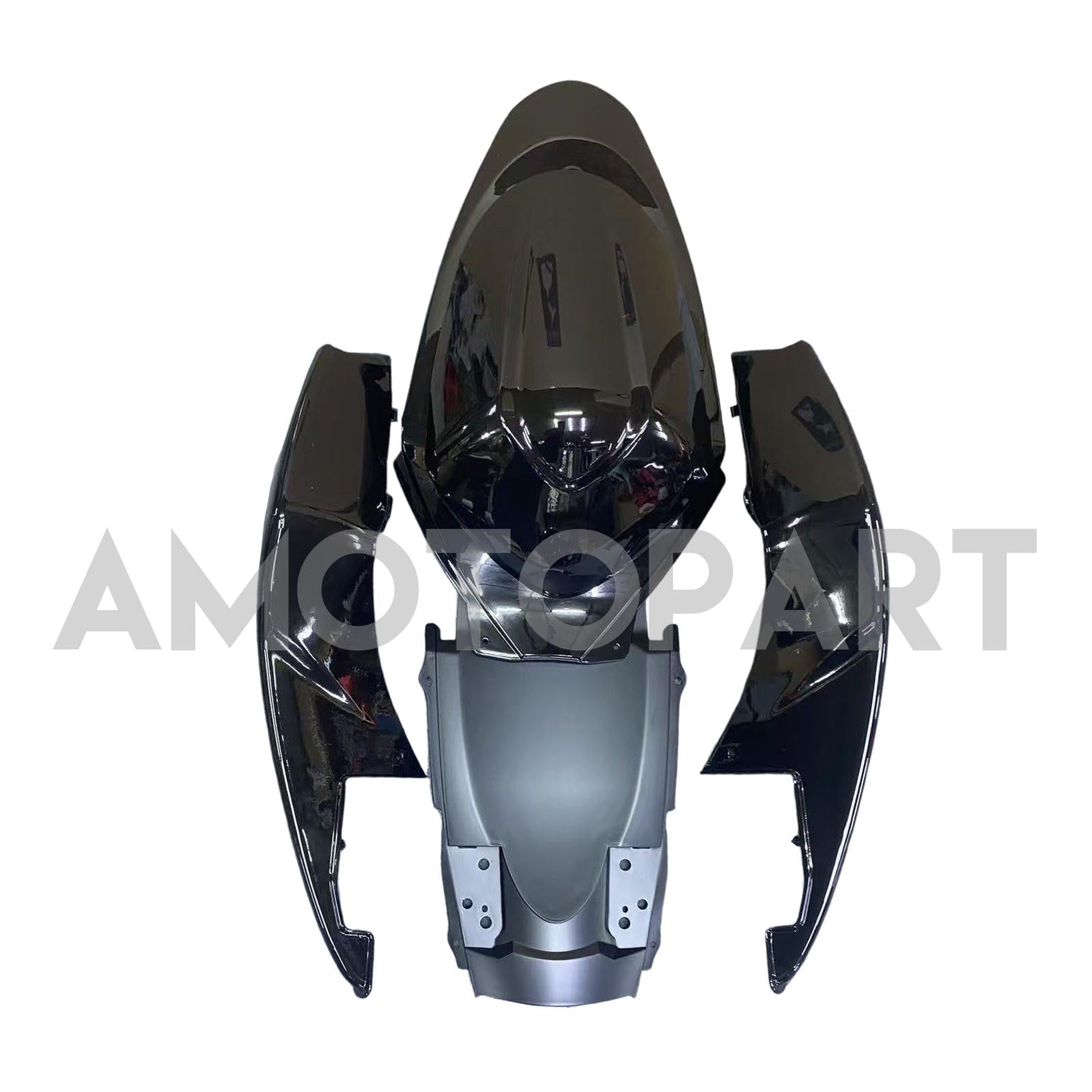Amotopart 2005-2006 Suzuki GSXR1000 K5 Black Shark Teeth Fairing Kit
