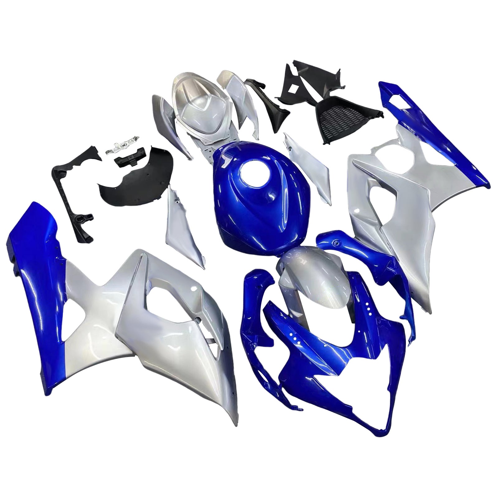 Amotopart 2005-2006 Suzuki GSXR1000 K5 Blue&Grey Fairing Kit