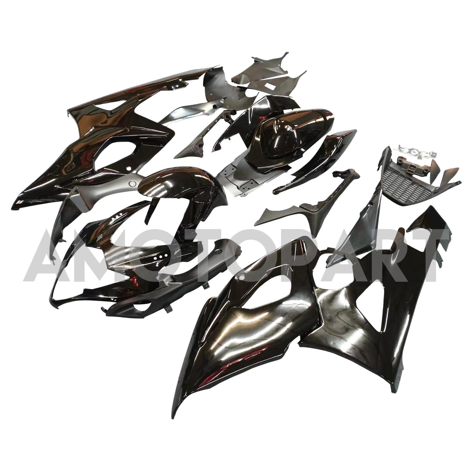 Amotopart 2005-2006 Suzuki GSXR1000 Fairing Glossy Black Kit