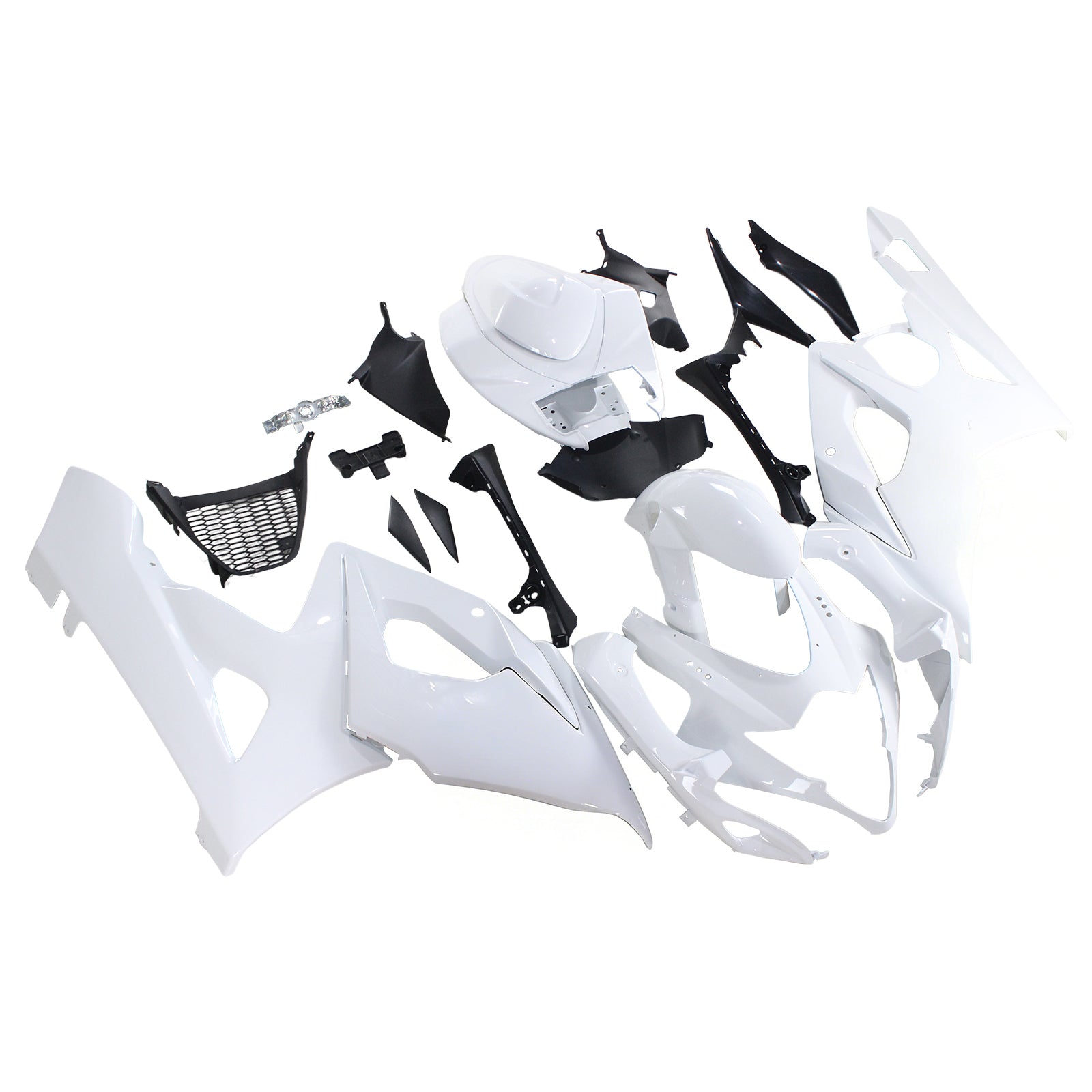 Cupolino Amotopart per Suzuki GSXR1000 2005-2006, colore bianco.&RKit di lettere ed