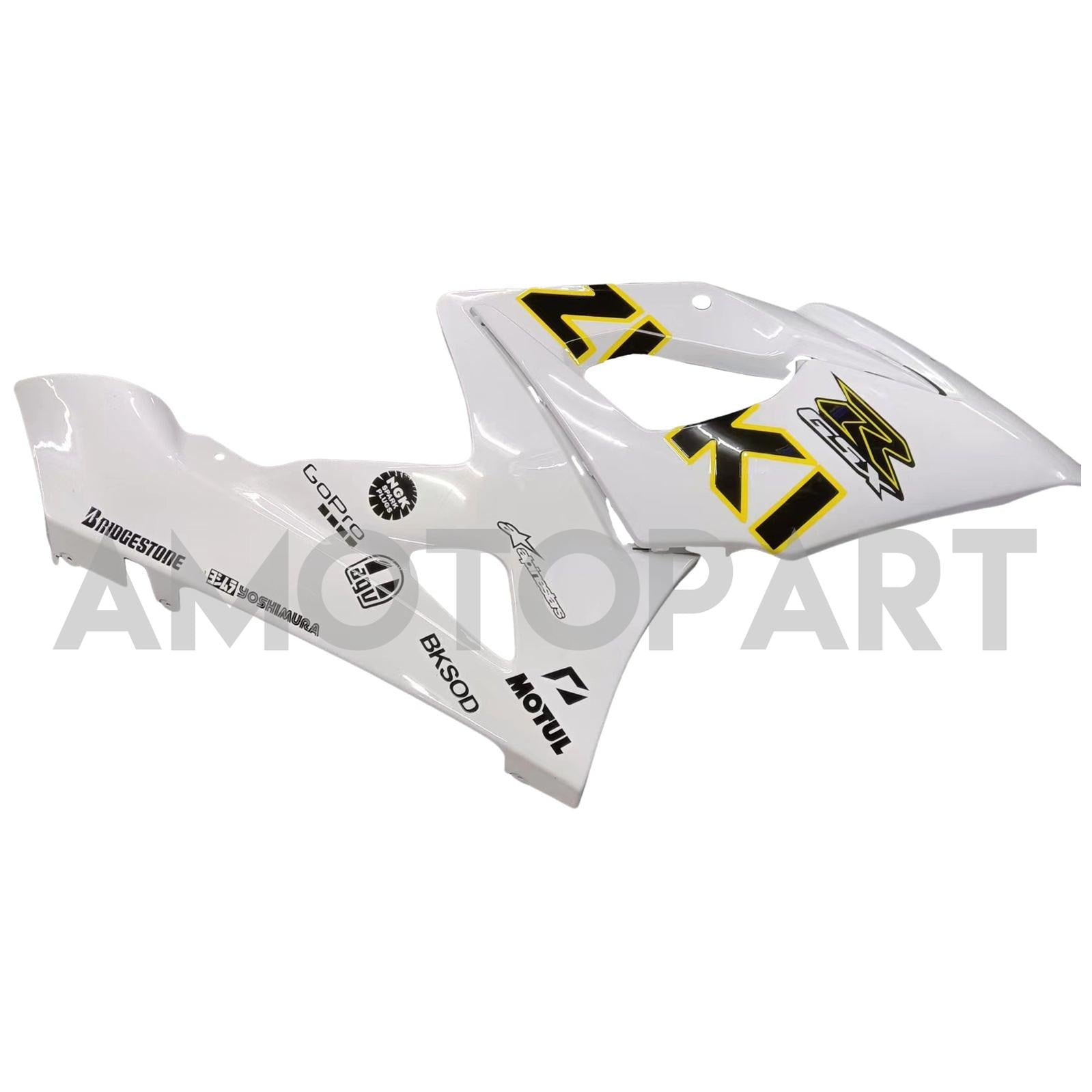 Amotopart 2005-2006 Suzuki GSXR1000 Fairing Orange & White Kit