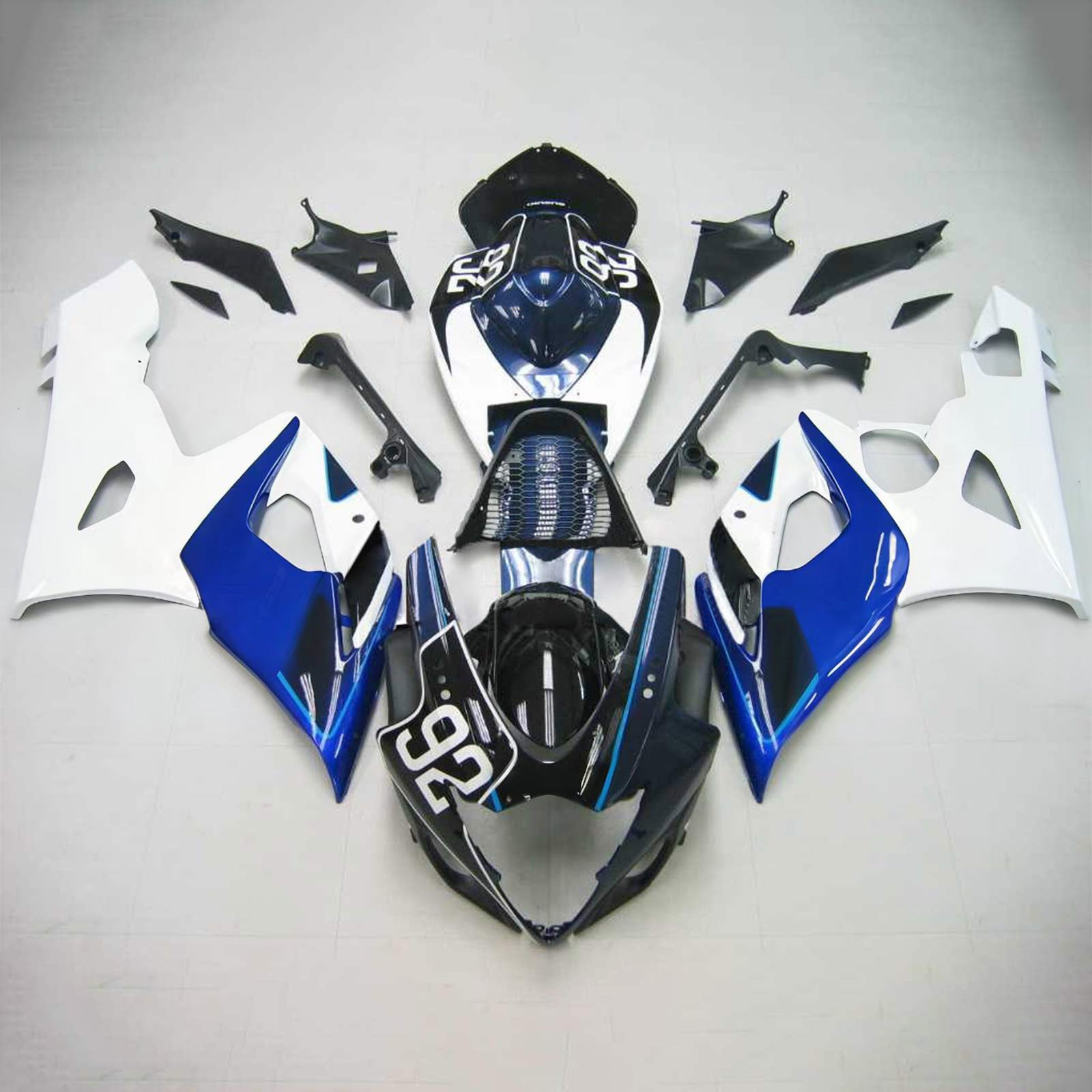 Amotopart 2005-2006 Suzuki GSXR1000 Kuip 26 Blauw&Wwitte kit