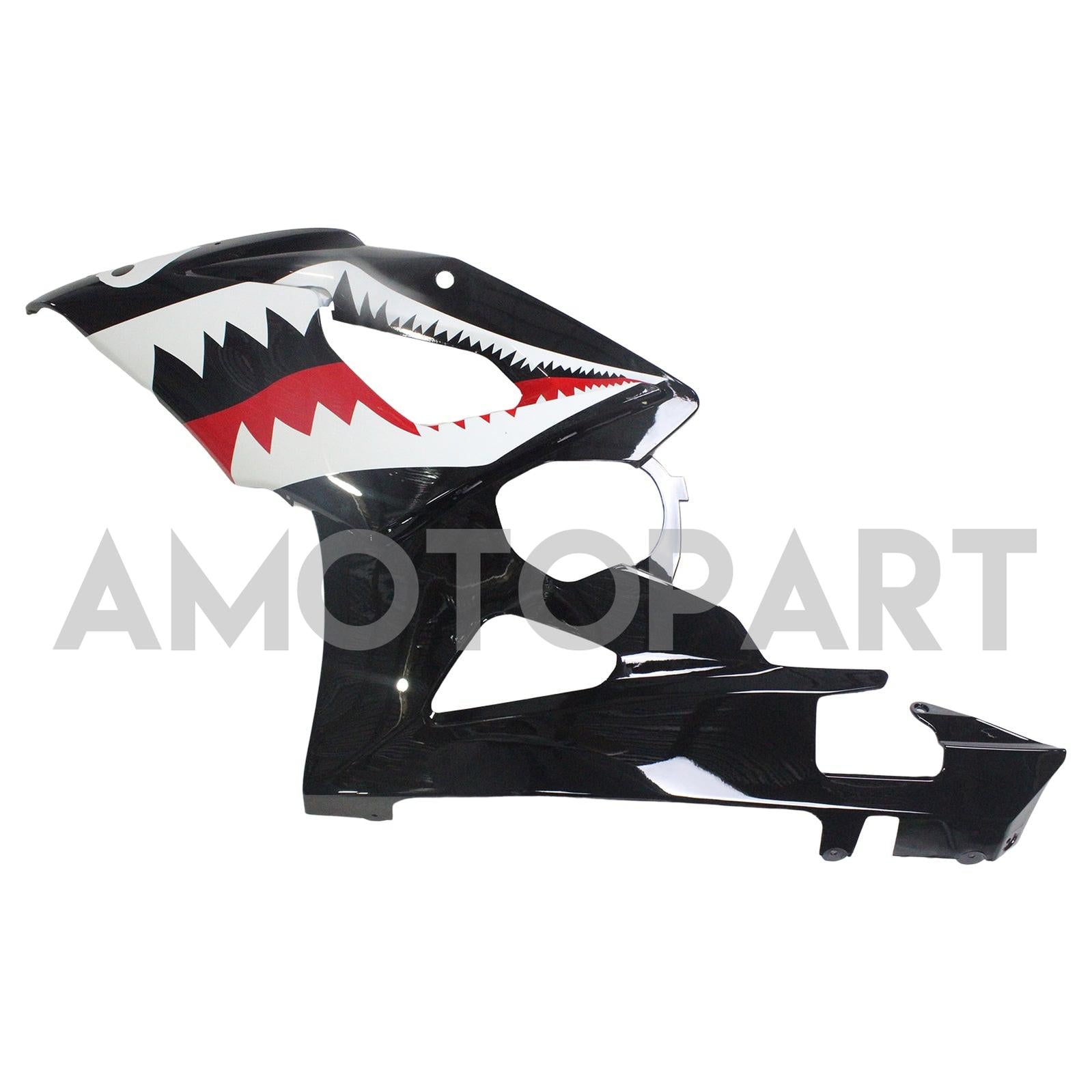 Amotopart 2005-2006 Suzuki GSXR1000 Fairing Black Sharkteeth Kit