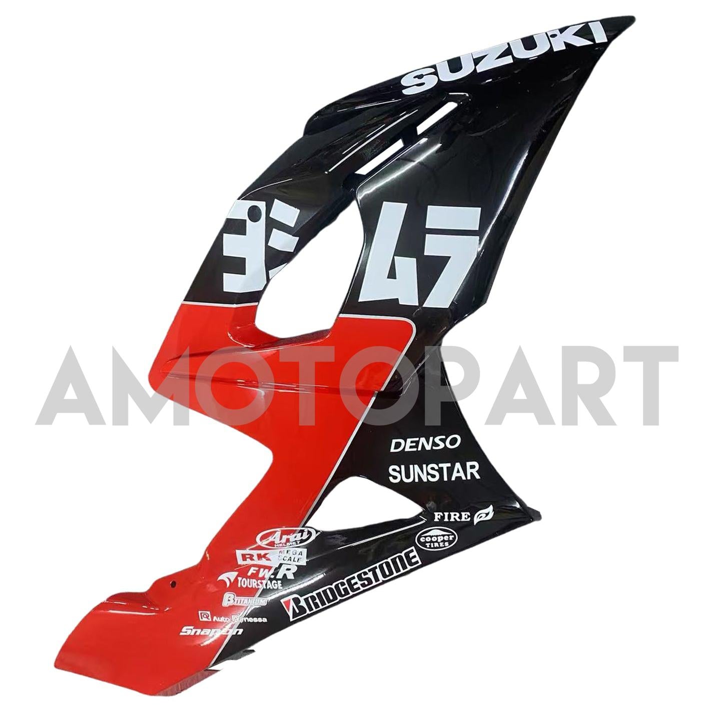 Amotopart 2005-2006 Suzuki GSXR1000 Fairing Red&Black Letter Kit