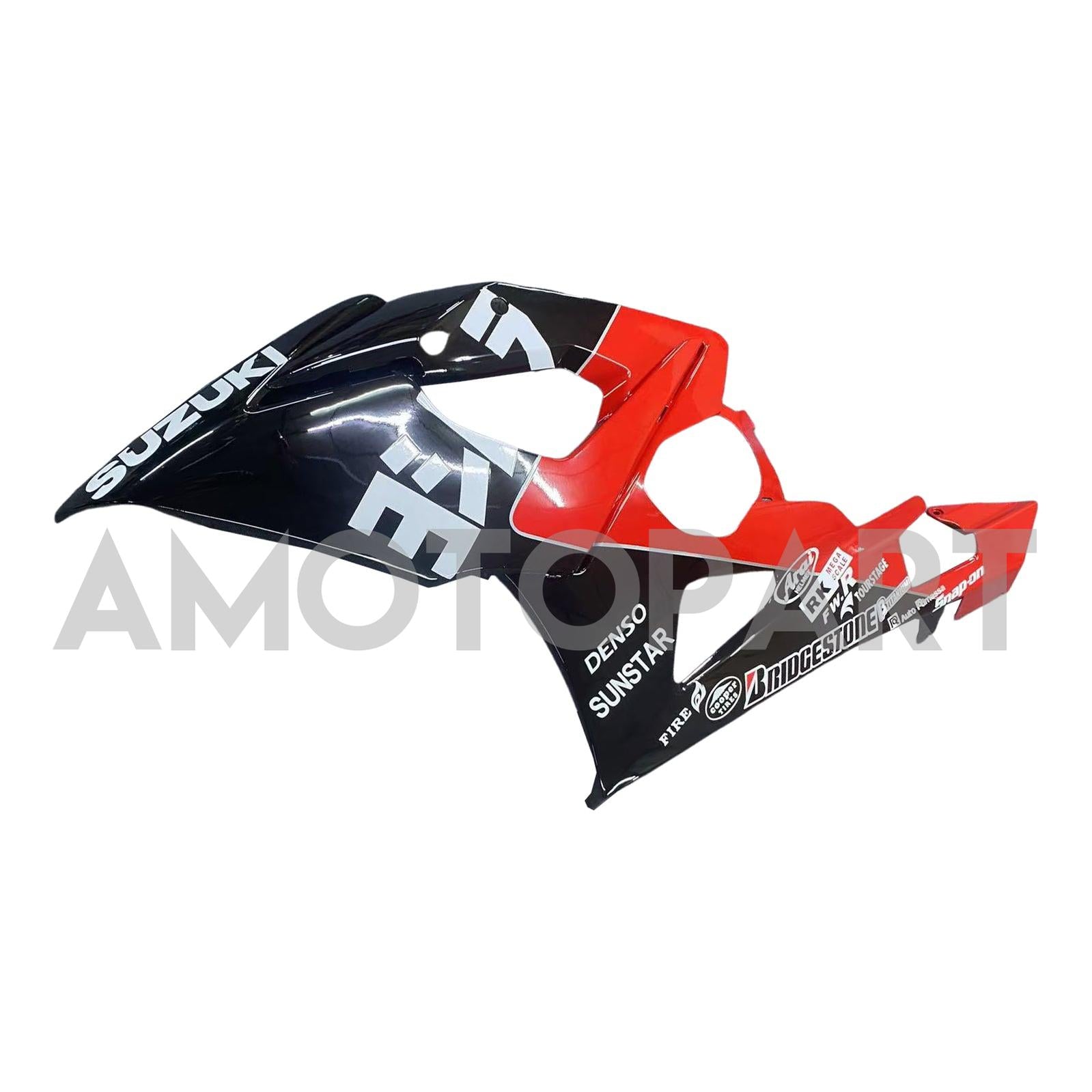 Amotopart 2005-2006 Suzuki GSXR1000 Fairing Red&Black Letter Kit