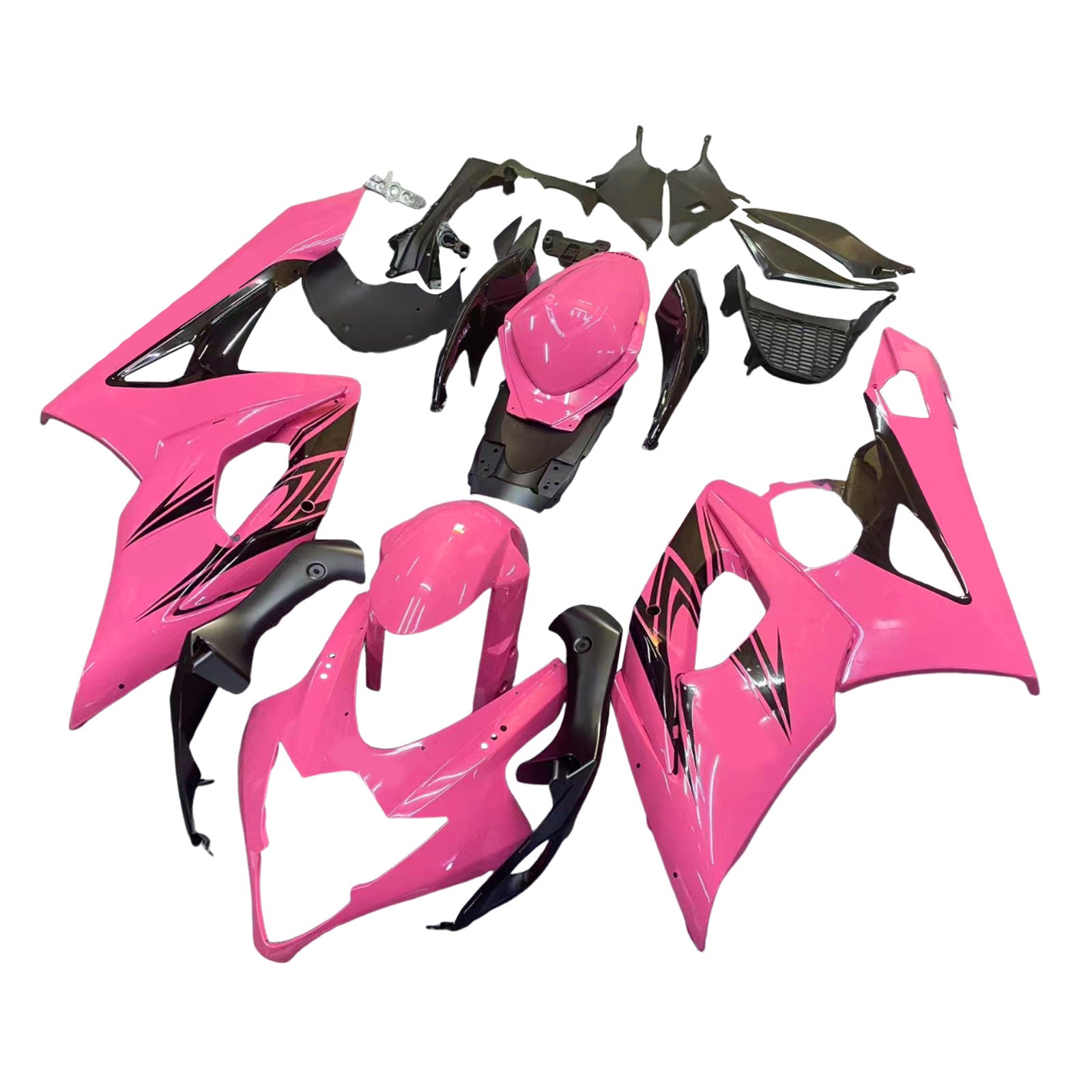 Amotopart 2005-2006 K5 GSXR1000 Suzuki Pink&Black Fairing Kit