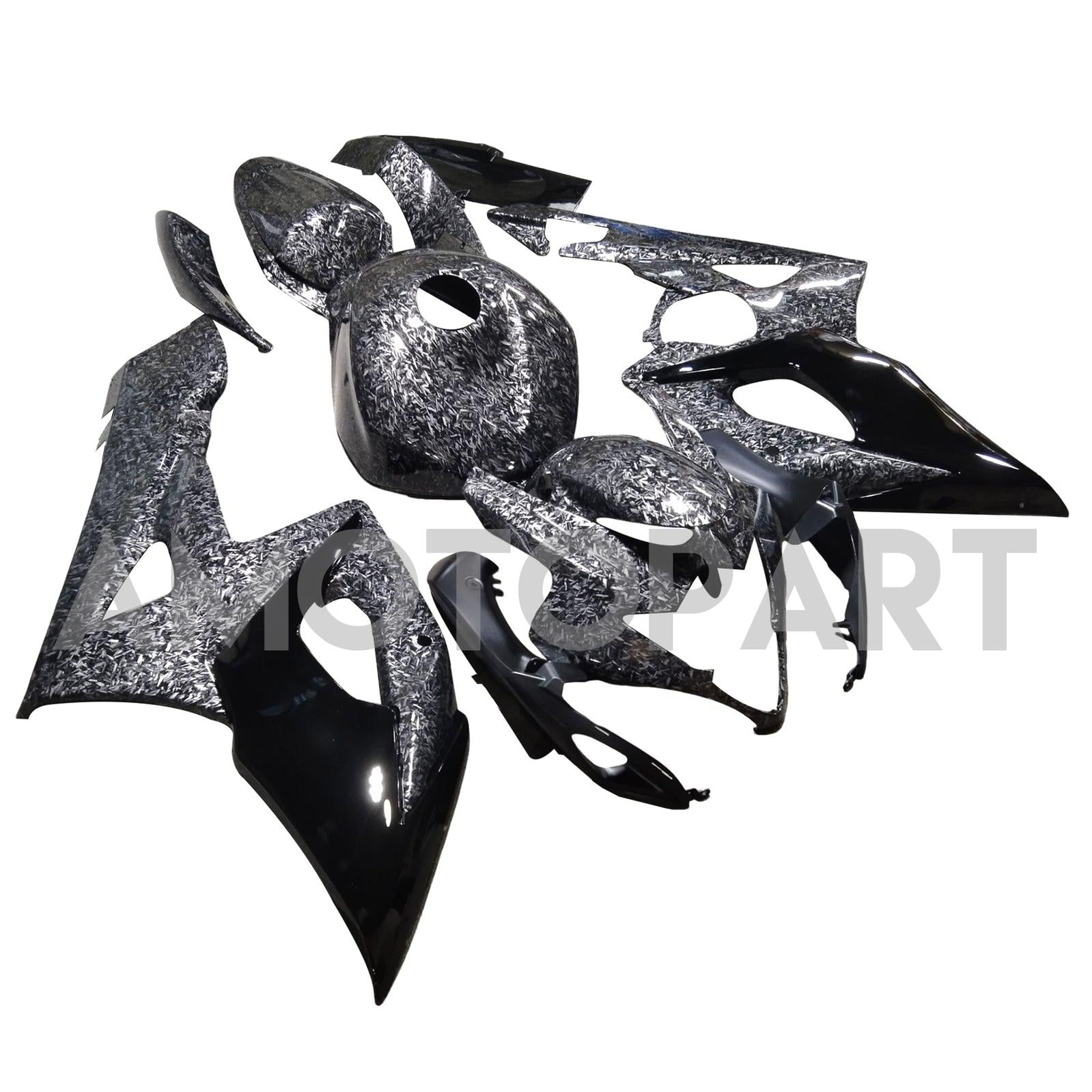 Amotopart 2005-2006 Suzuki GSXR1000 Kit de carénage de motif en fibre de carbone forgé