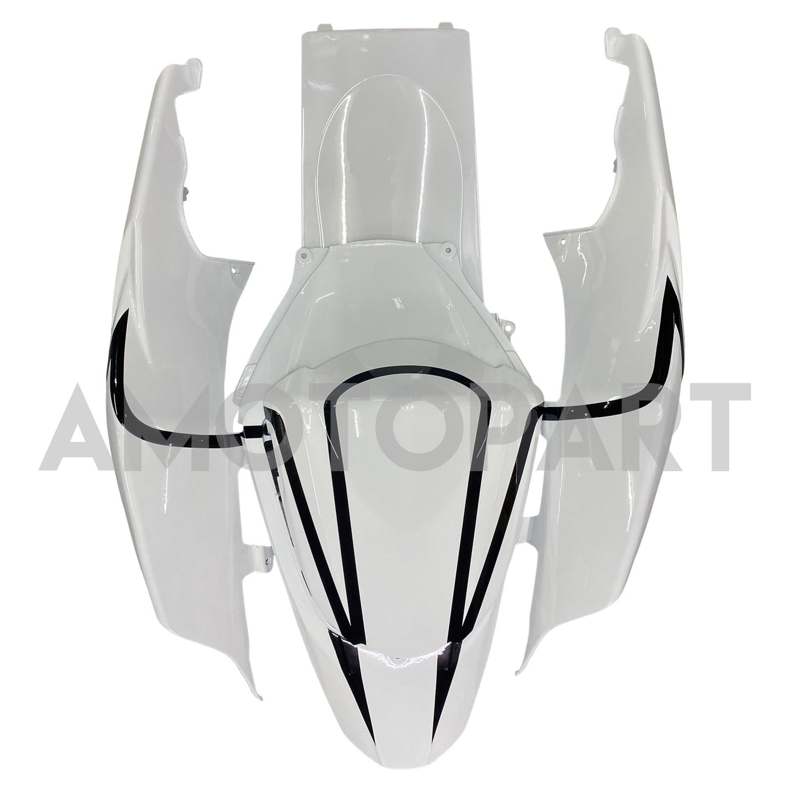 Amotopart 2007-2008 Suzuki GSXR1000 Fairing White&Black Line Kit