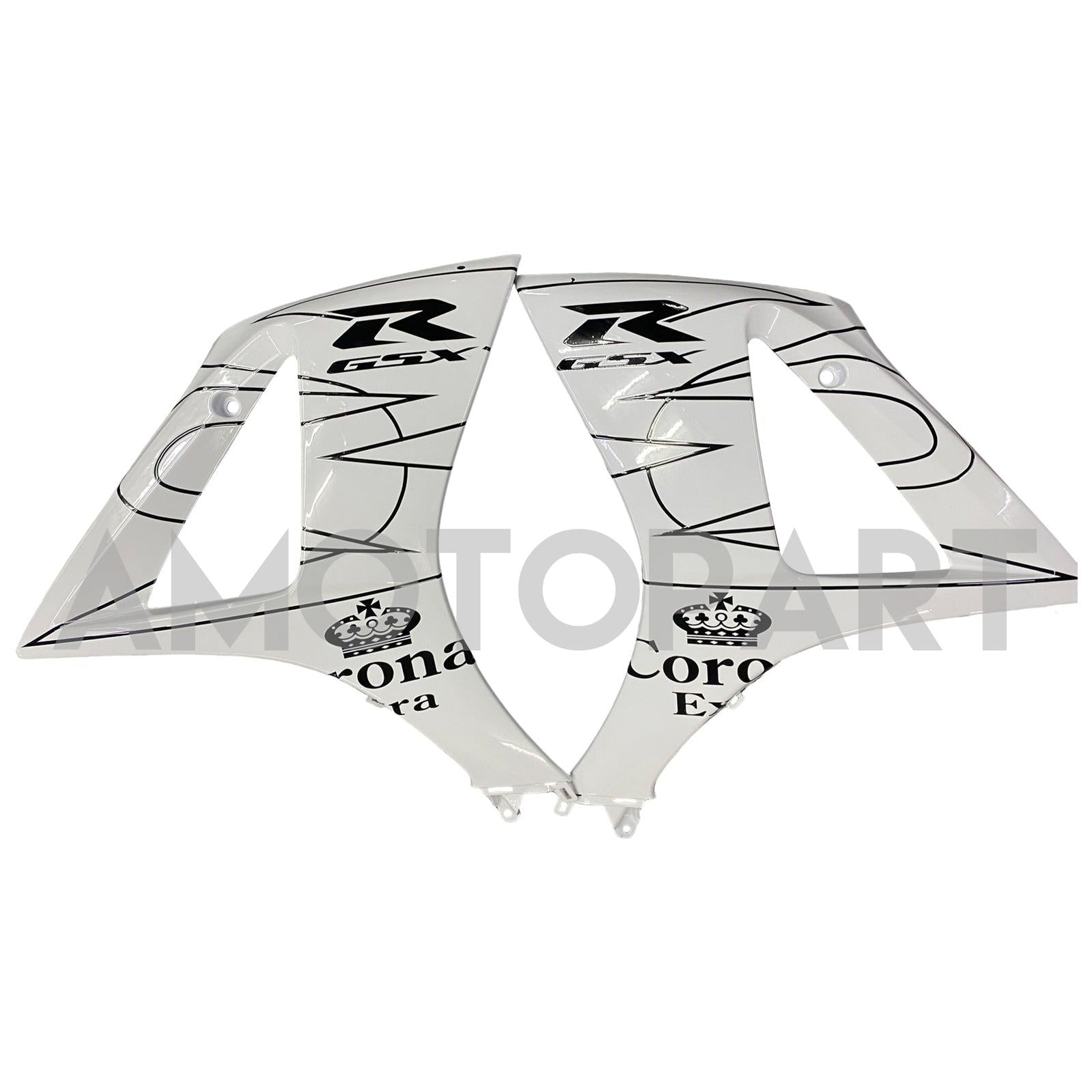 Amotopart 2007-2008 Suzuki GSXR1000 Fairing White&Black Line Kit