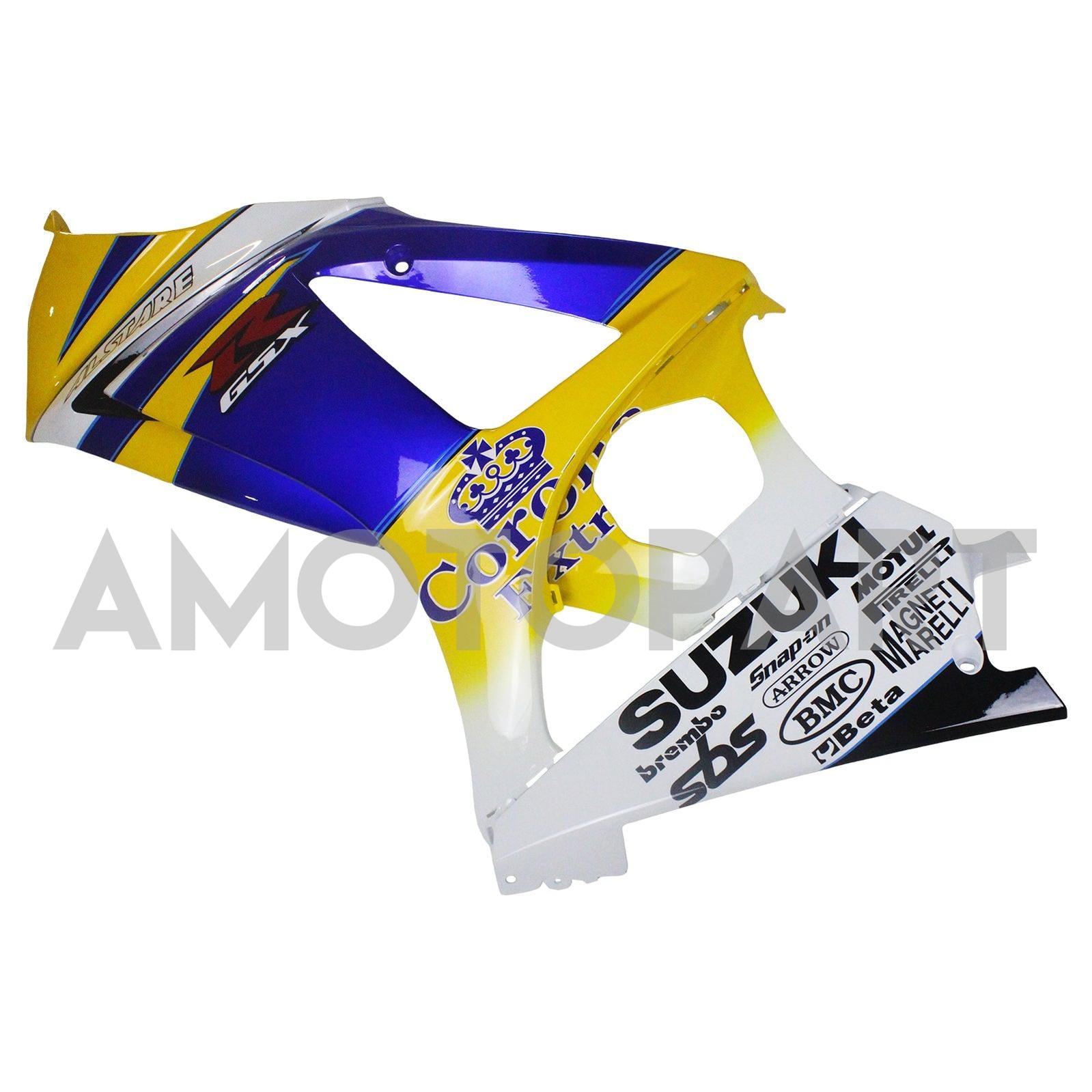 Amotopart 2007-2008 Suzuki GSXR1000 carenatura azzurro e giallo kit