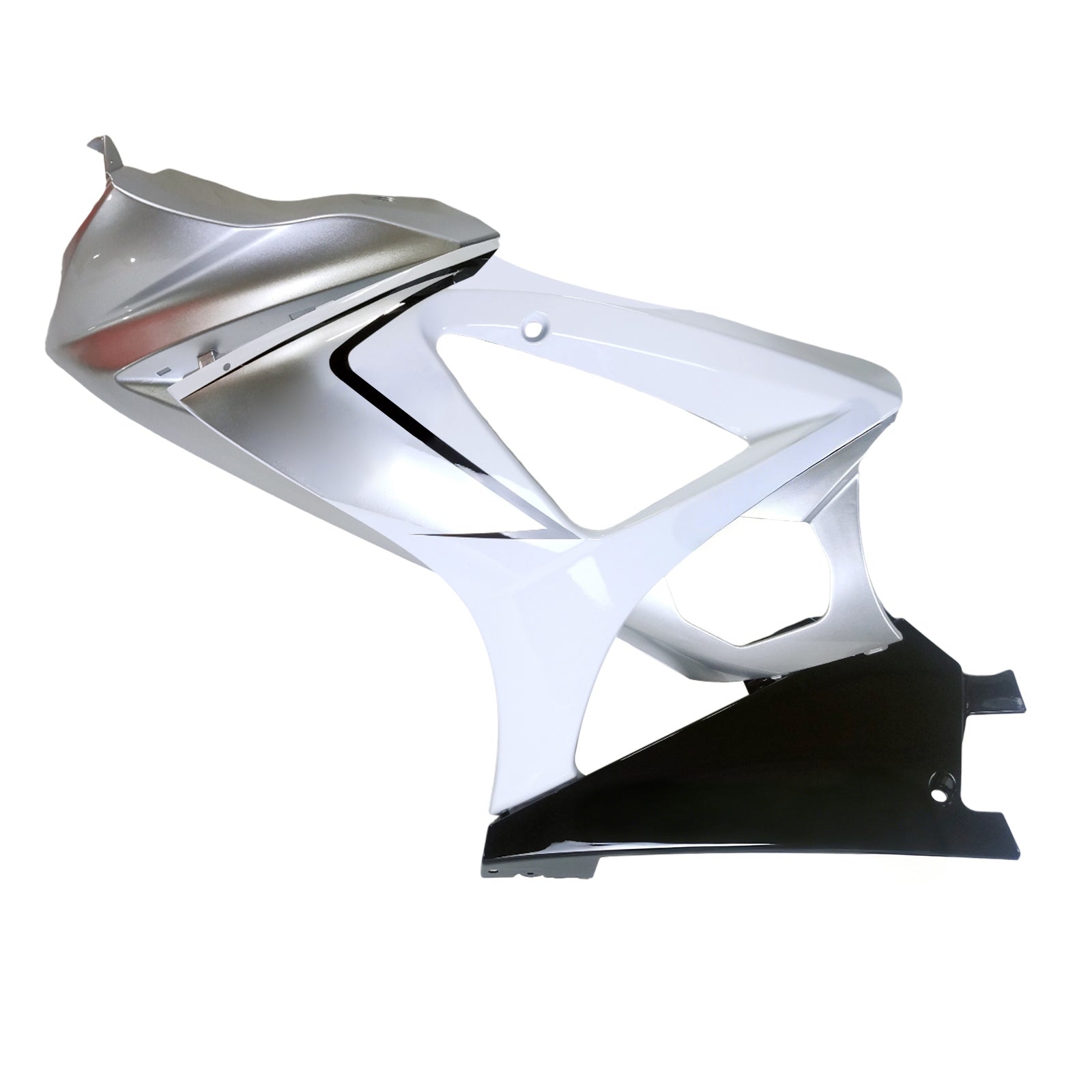 Amotopart 2007-2008 Suzuki GSXR1000 Silver Black Fairing Kit