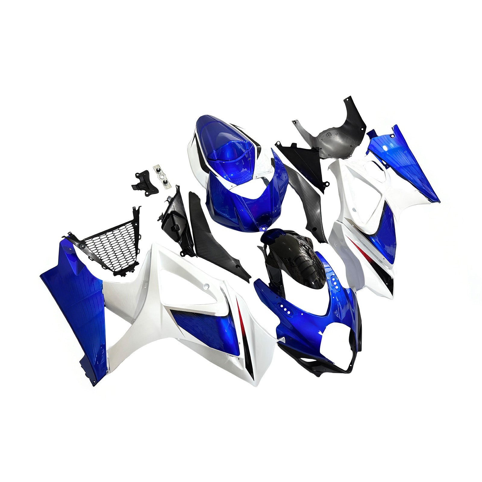 Amotopart 2007-2008 Suzuki GSXR1000 Blue White Black Fairing Kit