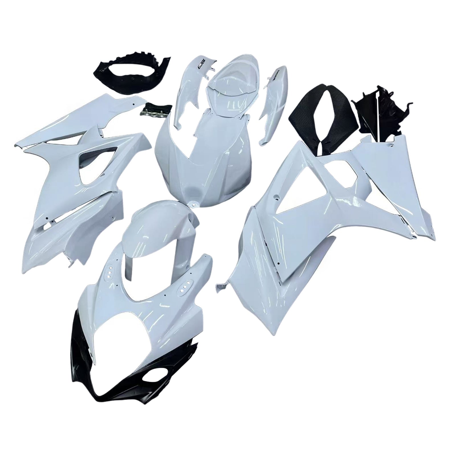 Amotopart 2007-2008 Suzuki GSXR1000 White Fairing Kit