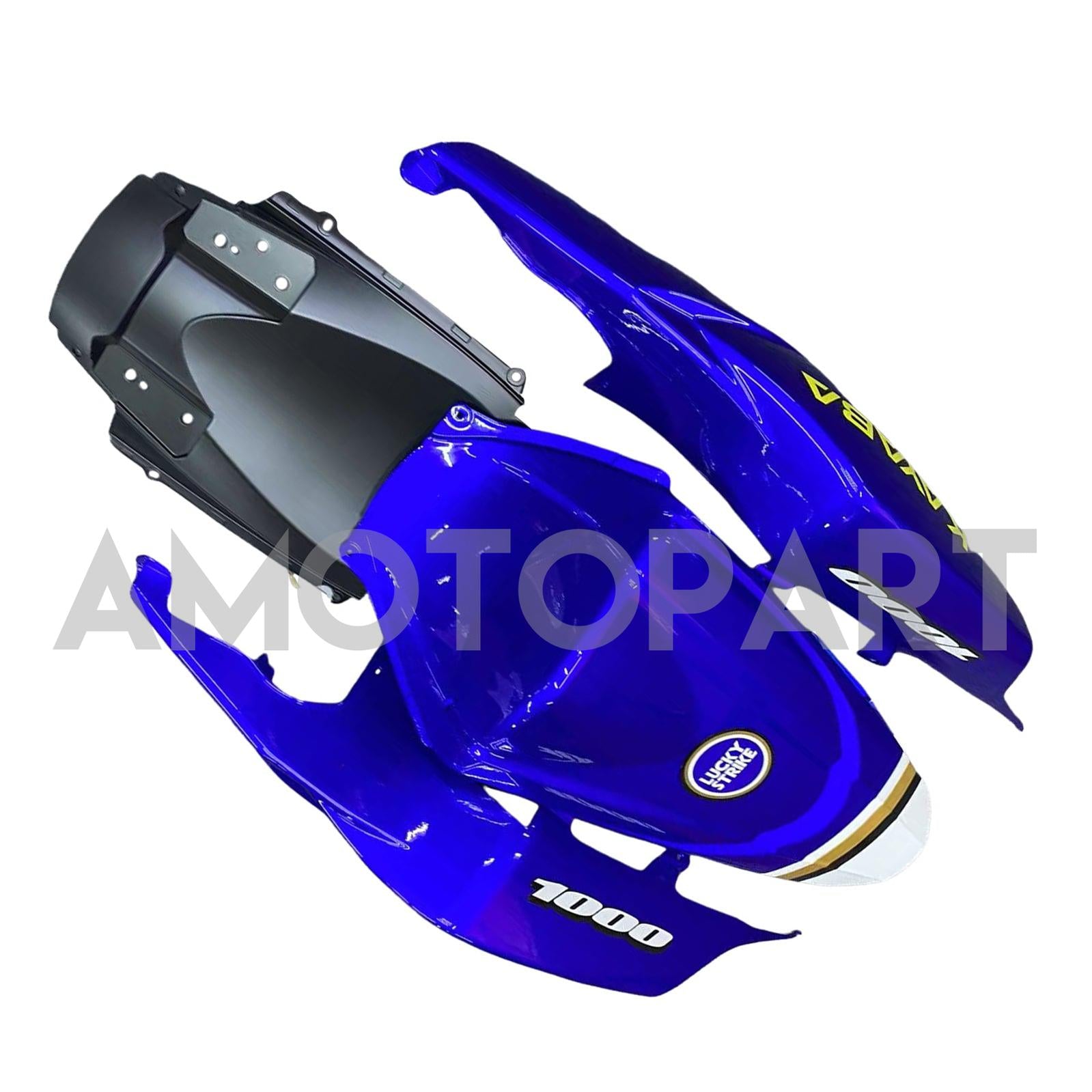 Amotopart 2007-2008 Suzuki GSXR1000 White Blue Fairing Kit