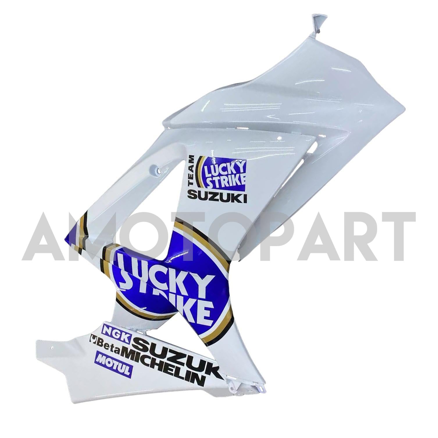 Amotopart 2007-2008 Suzuki GSXR1000 White Blue Fairing Kit