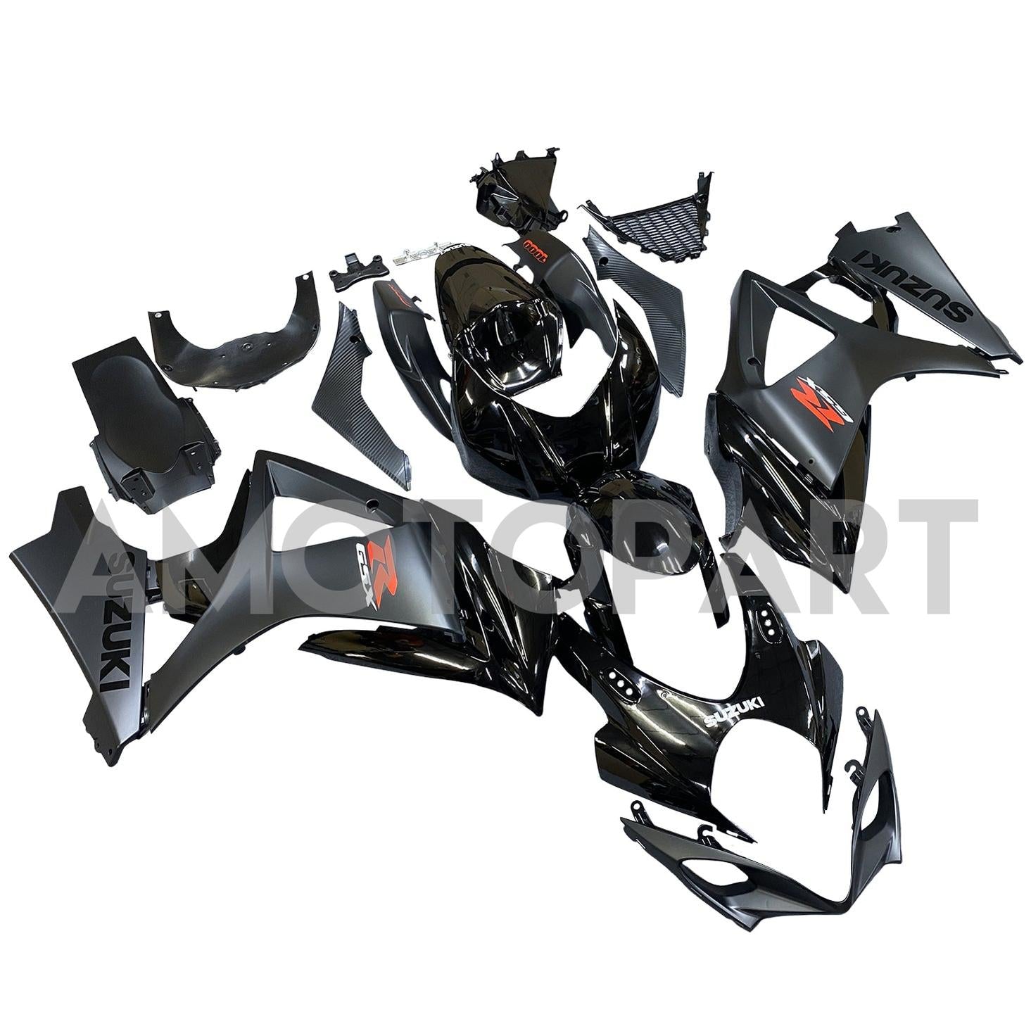Amotopart 2007-2008 Suzuki GSXR1000 Fairing Black Style3 Kit