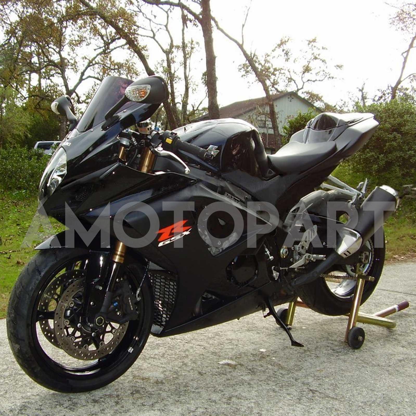 Amotopart 2007-2008 Suzuki GSXR1000 Fairing Black Style3 Kit