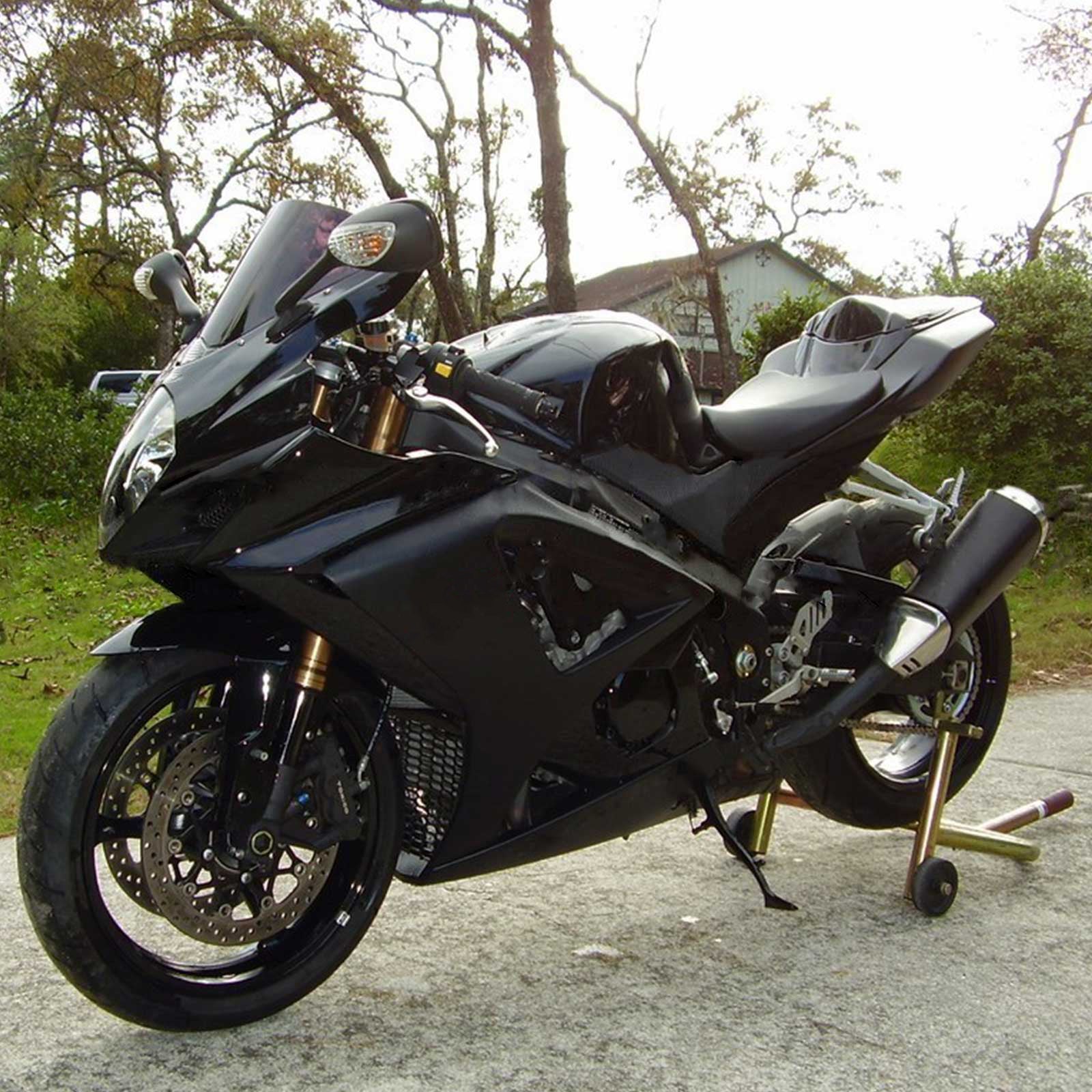 Amotopart 2007-2008 Suzuki GSXR1000 Fairing Black Style3 Kit