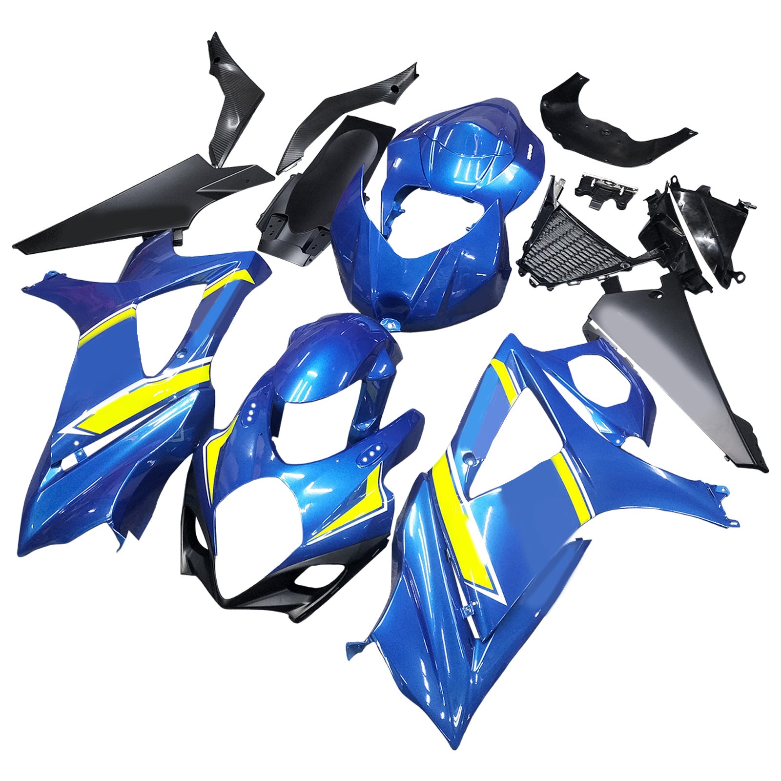 Amotopart 2007-2008 Suzuki GSXR1000 Fairing Sky Blue Kit