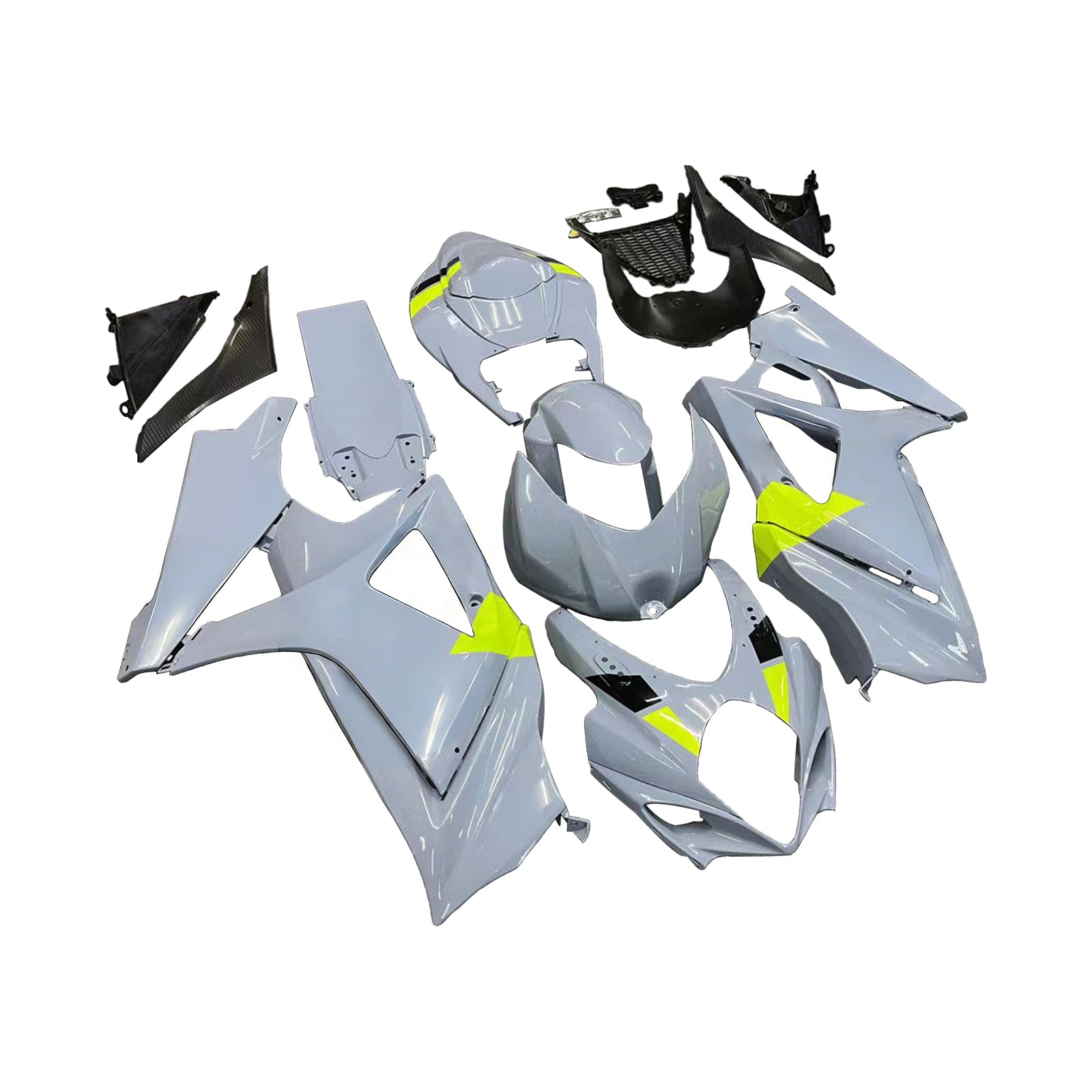 Amotopart 2007-2008 Suzuki GSXR1000 Fairing Grey Kit
