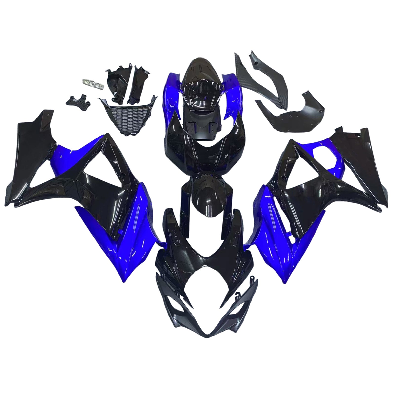 Amotopart 2007-2008 Suzuki GSXR1000 Fairing Blue&Black Kit