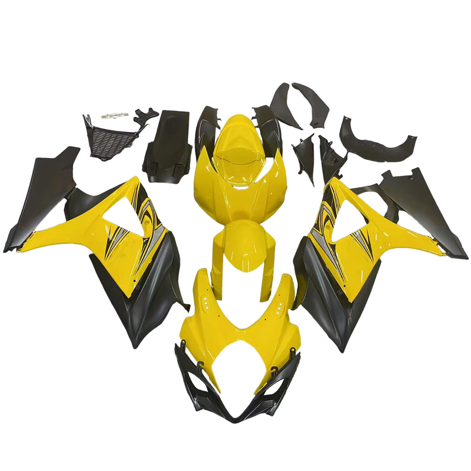 Amotopart 2007-2008 Suzuki GSXR1000 Fairing Yellow&Black Kit