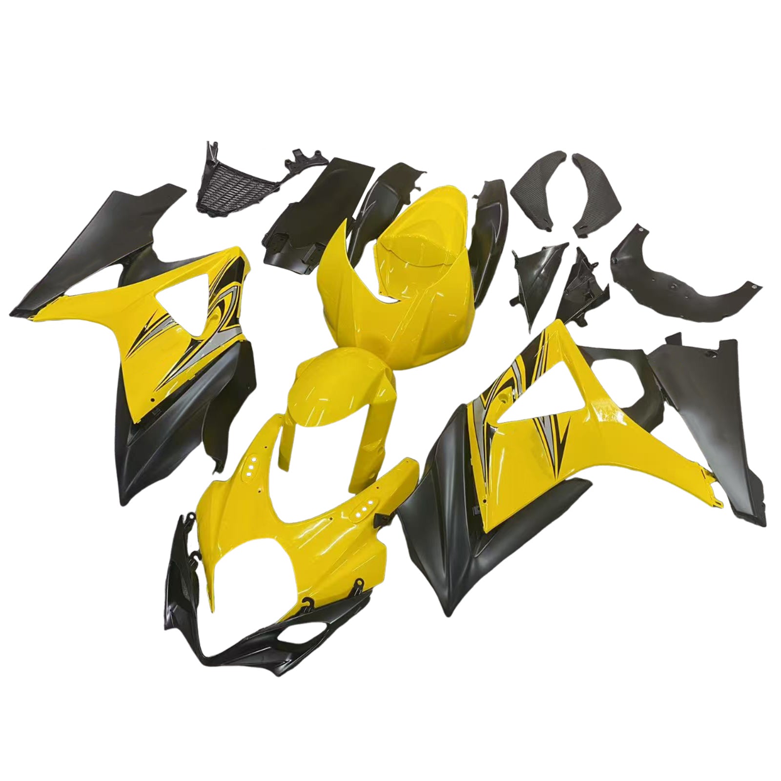 Amotopart 2007-2008 Suzuki GSXR1000 Fairing Yellow&Black Kit