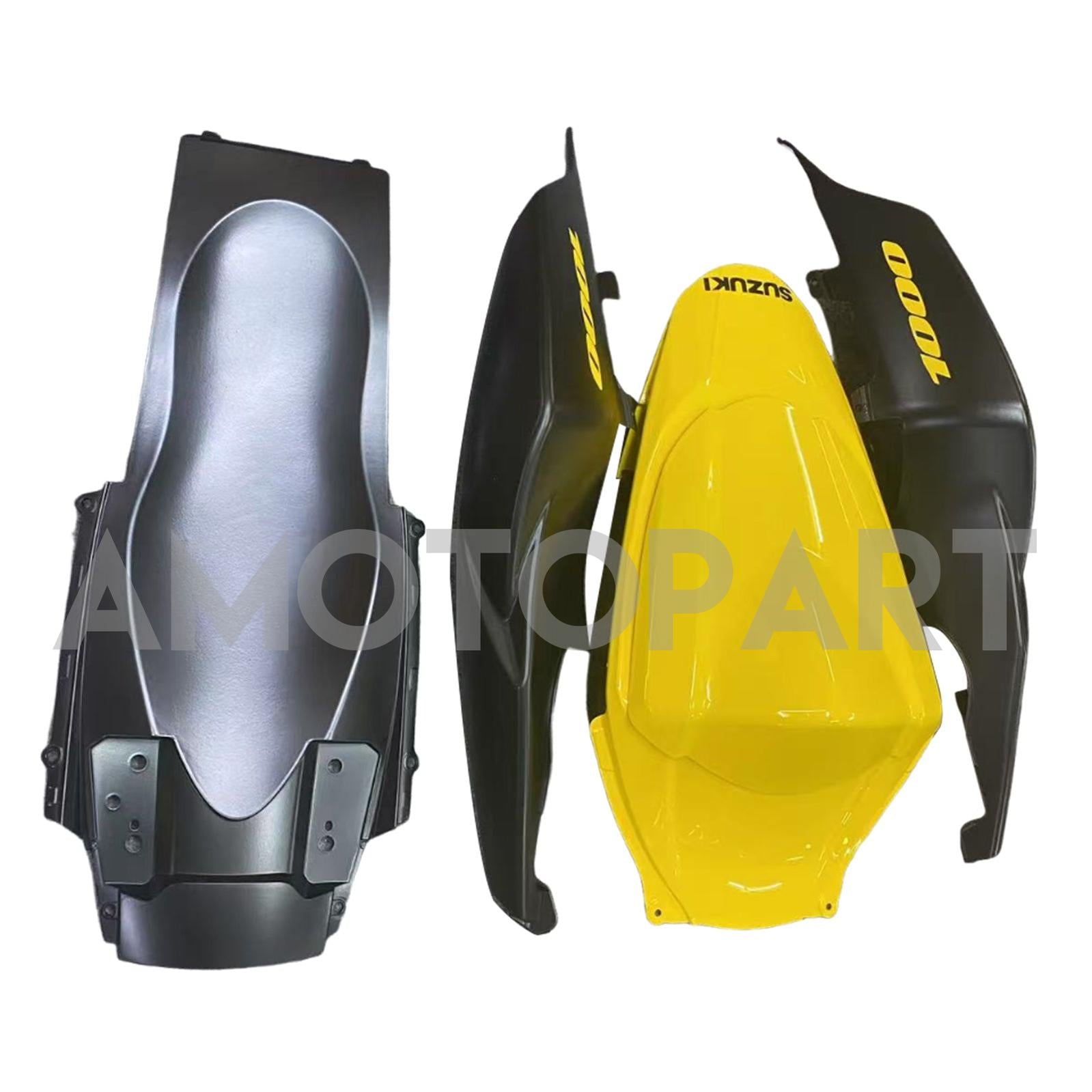 Amotopart 2007–2008 Suzuki GSXR1000 Verkleidung, Gelb&Schwarzes Kit