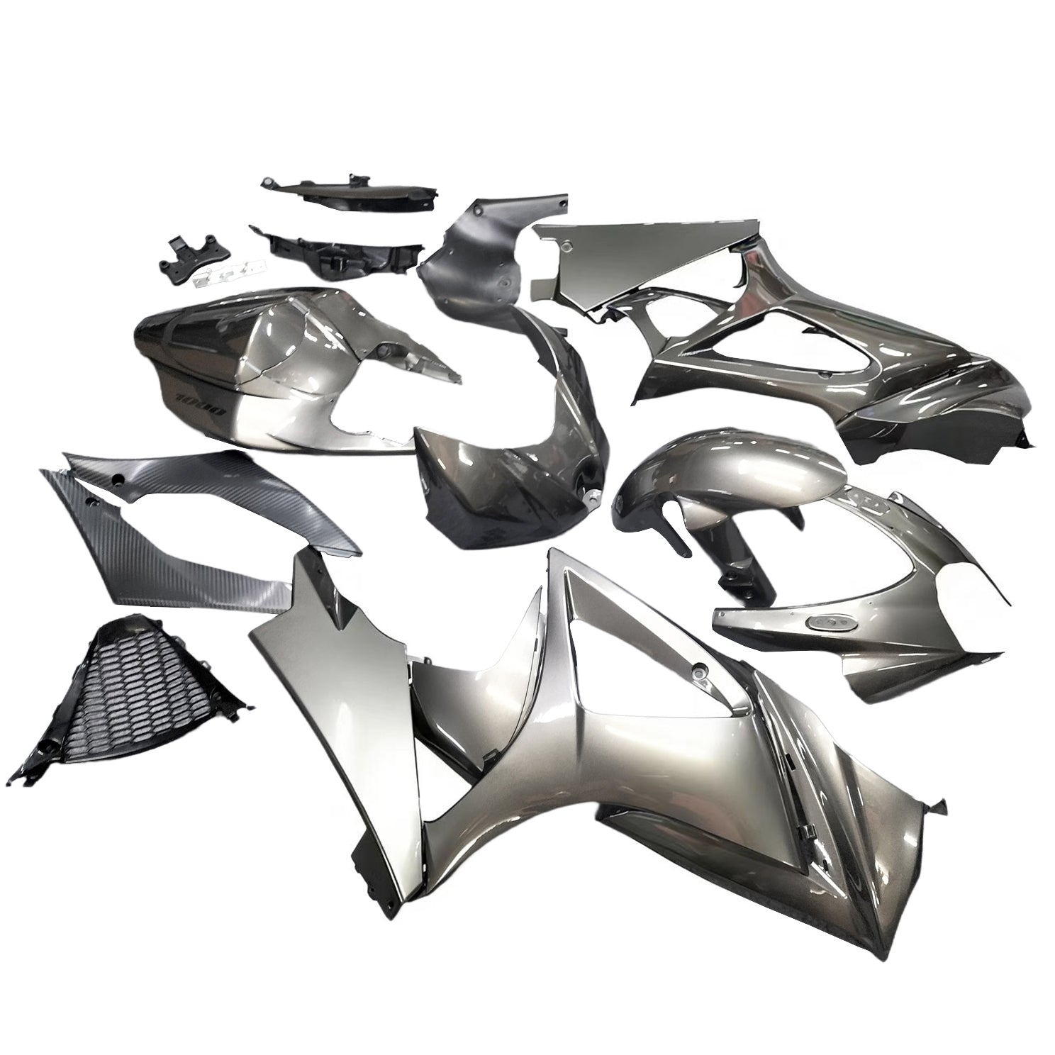 Amotopart 2007-2008 Kit carena Suzuki GSXR1000 grigio ebano