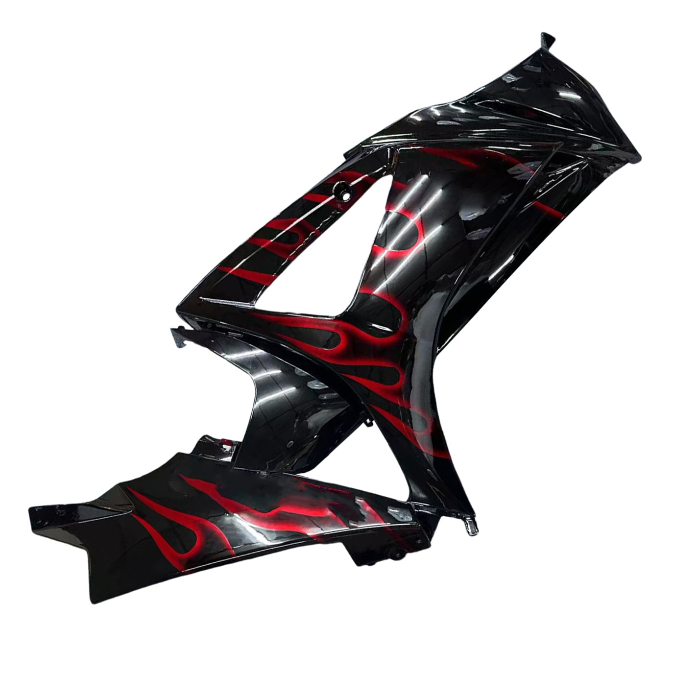 Amotopart 2007-2008 Suzuki GSXR1000 Fairing Black&Red Fire Kit