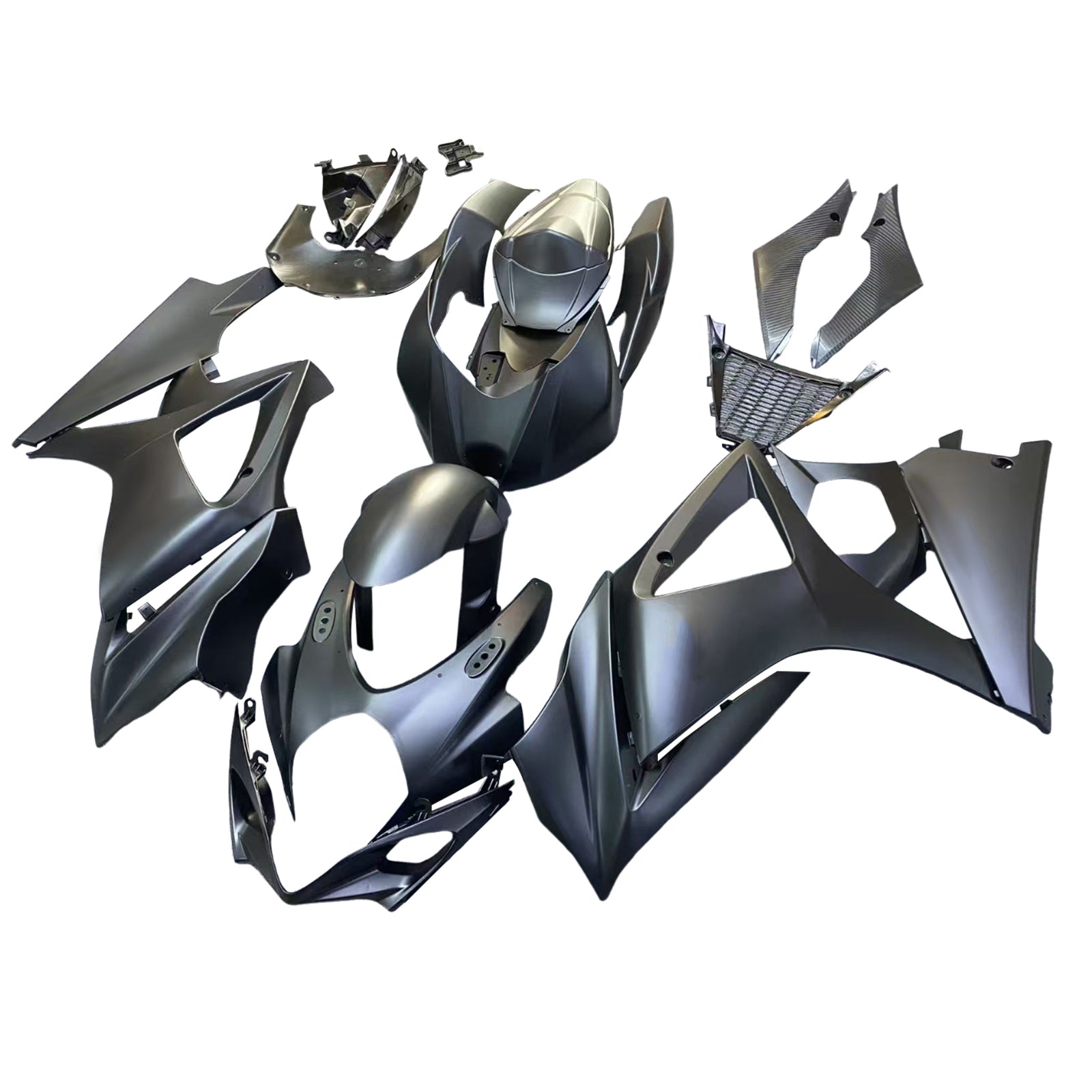 Amotopart 2007-2008 Suzuki GSXR1000 Fairing Black Style2 Kit