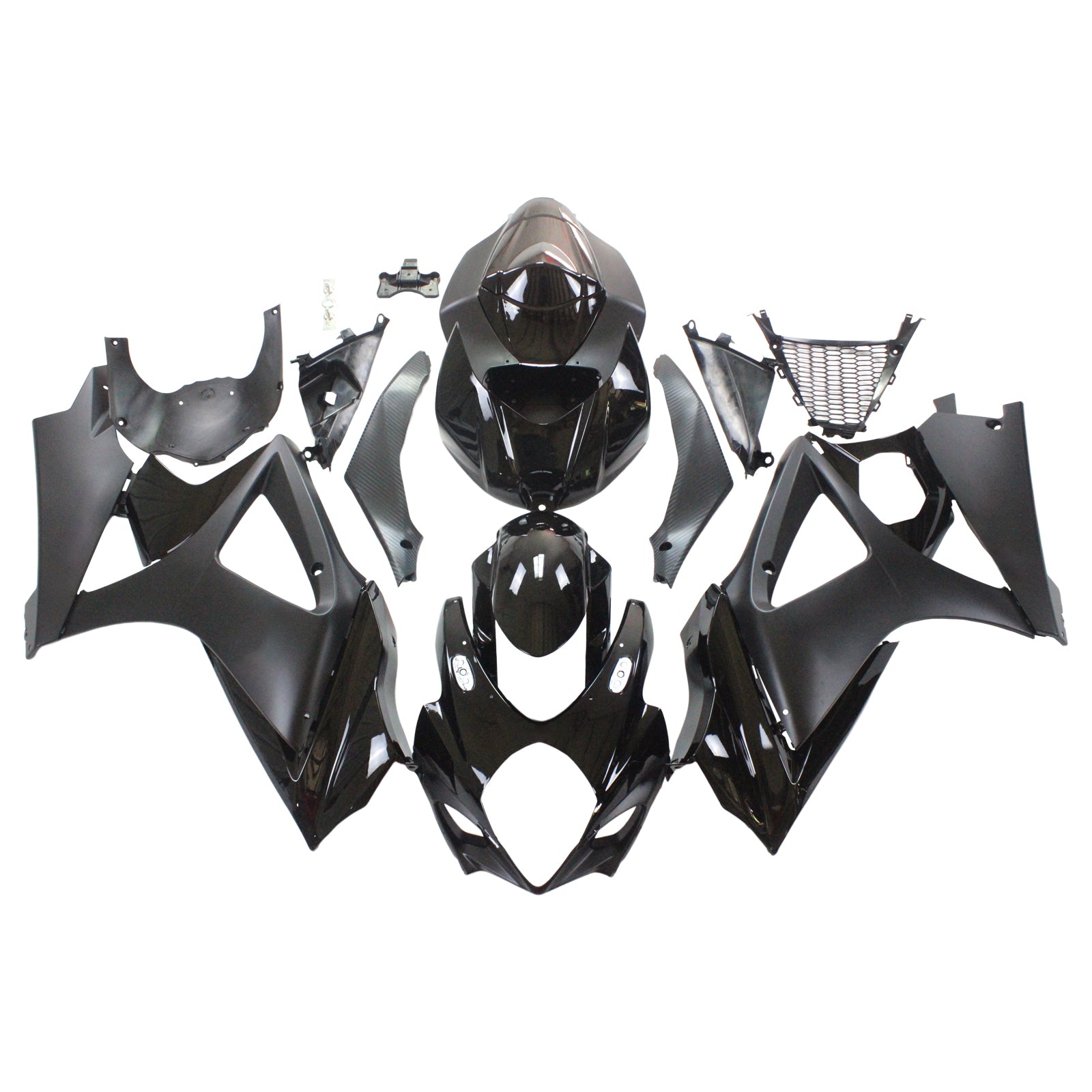 Amotopart 2007-2008 Suzuki GSXR1000 Fairing Black Style1 Kit